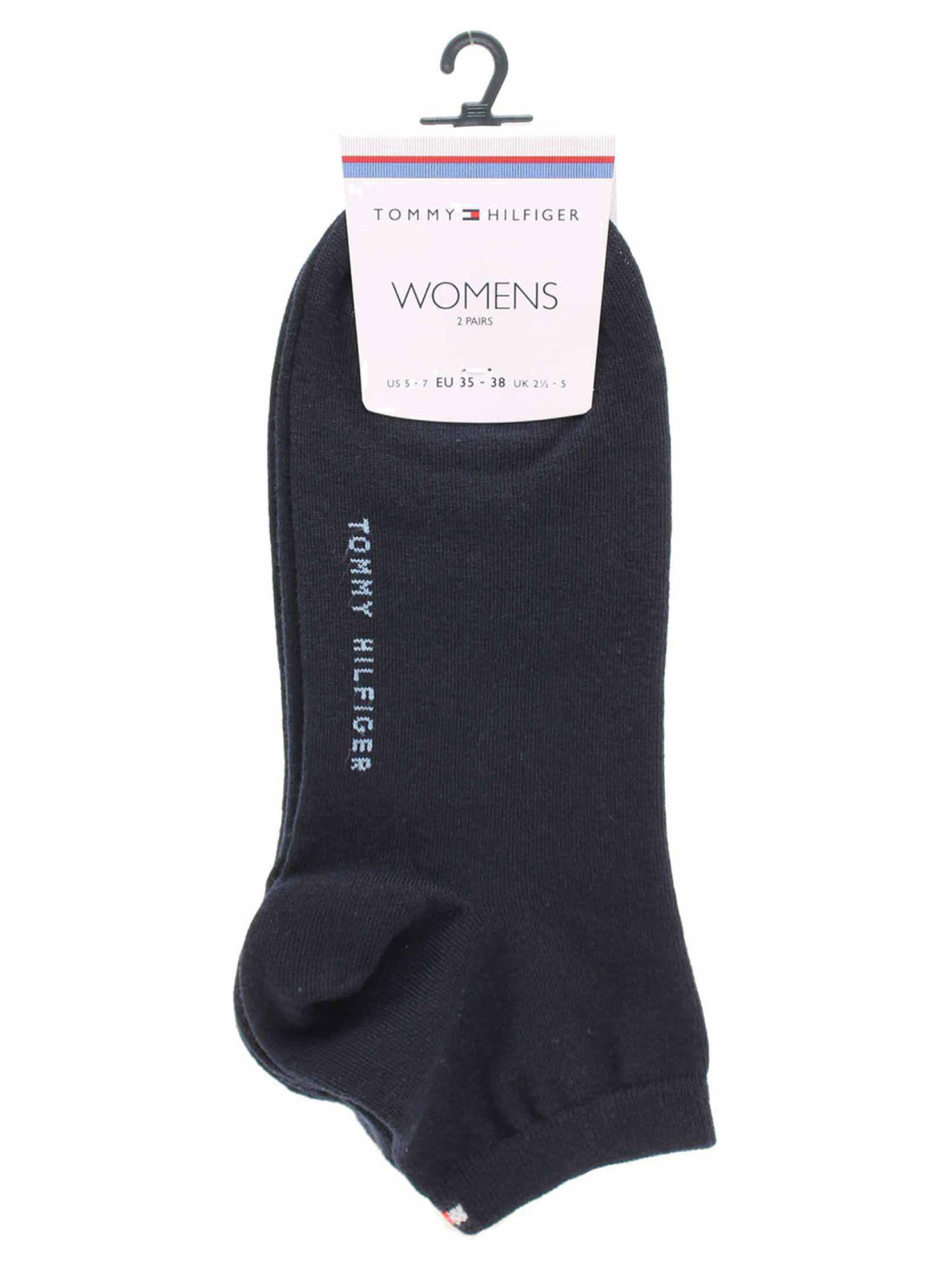 detail Tommy Hilfiger dámske čierne ponožky 2pack