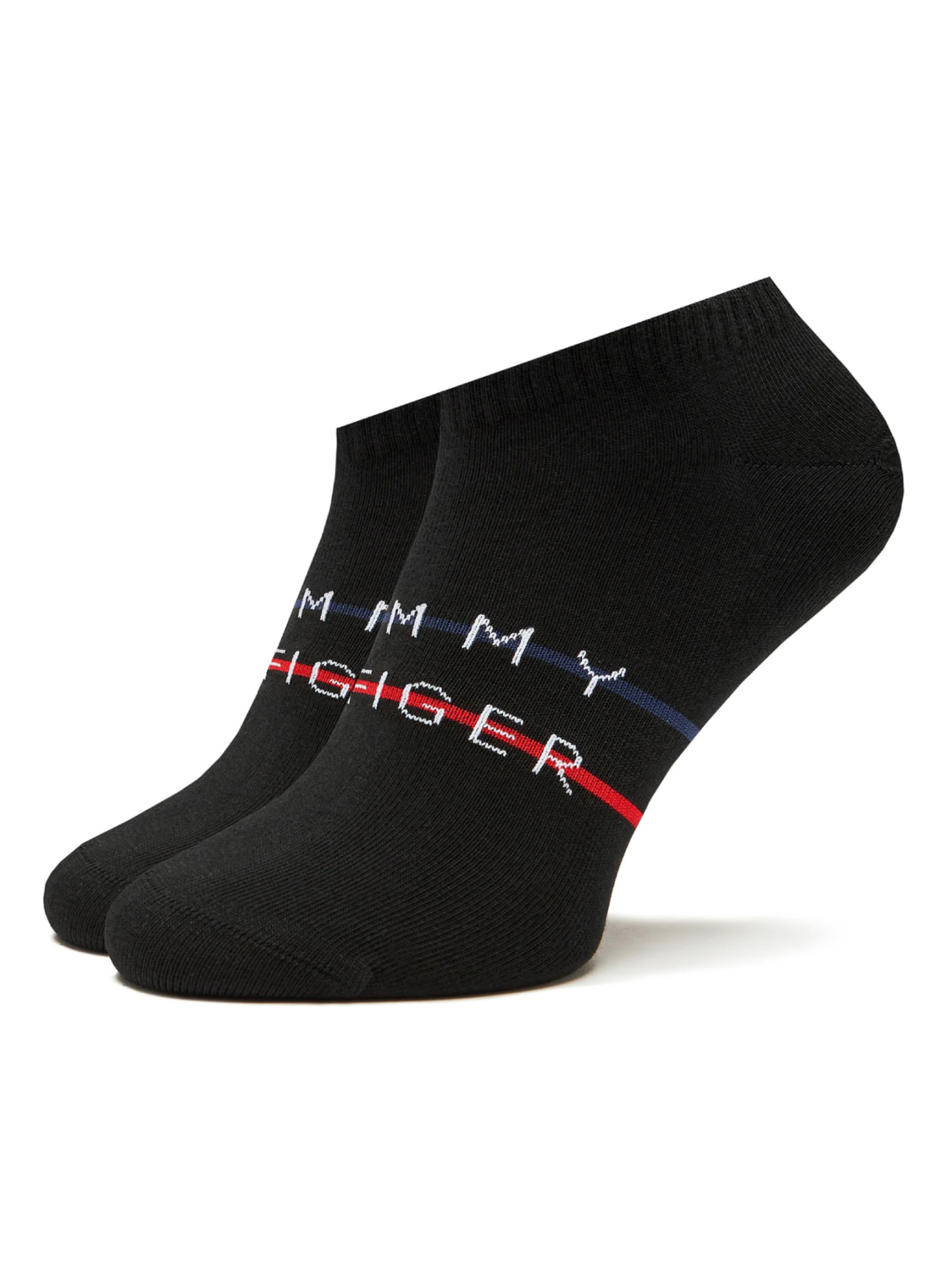 detail Tommy Hilfiger pánske čierne ponožky 2pack