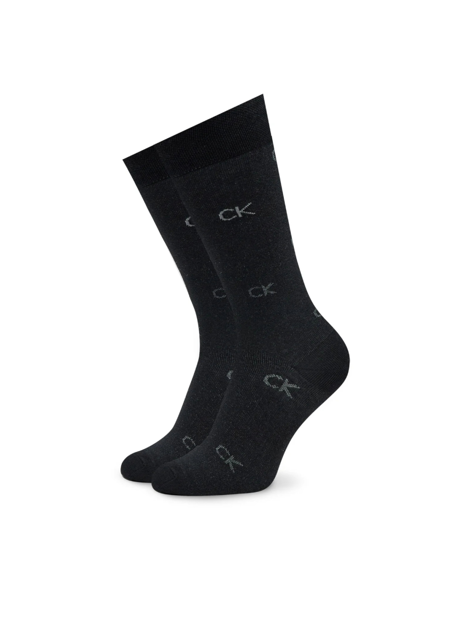 detail Calvin Klein pánske čierne ponožky 3pack