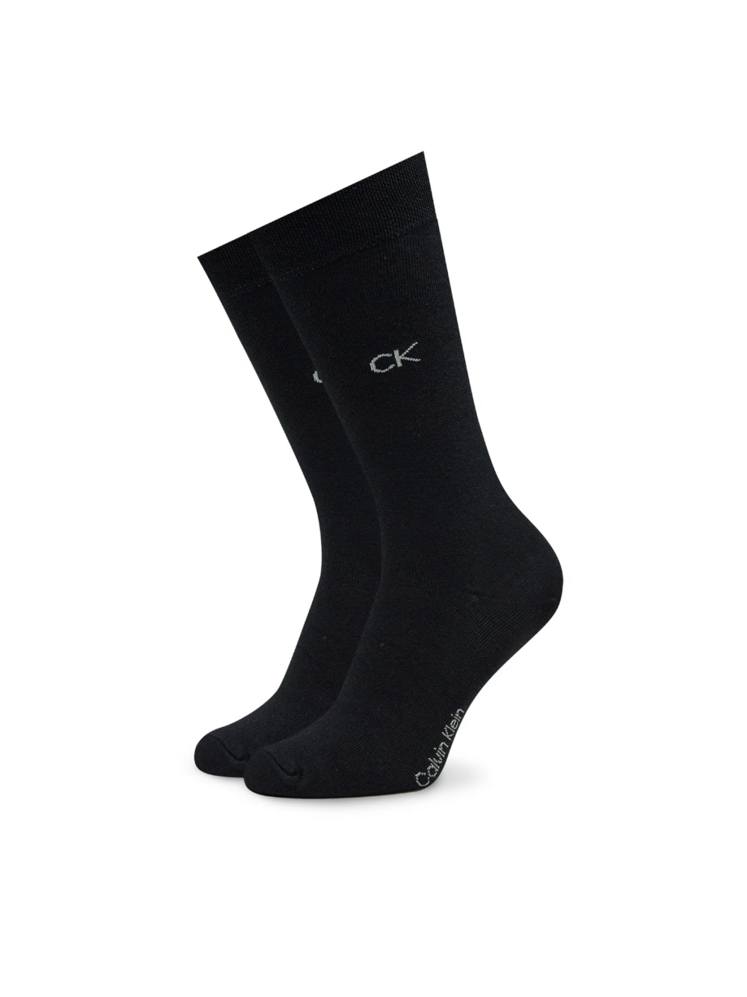 detail Calvin Klein pánske čierne ponožky 3pack