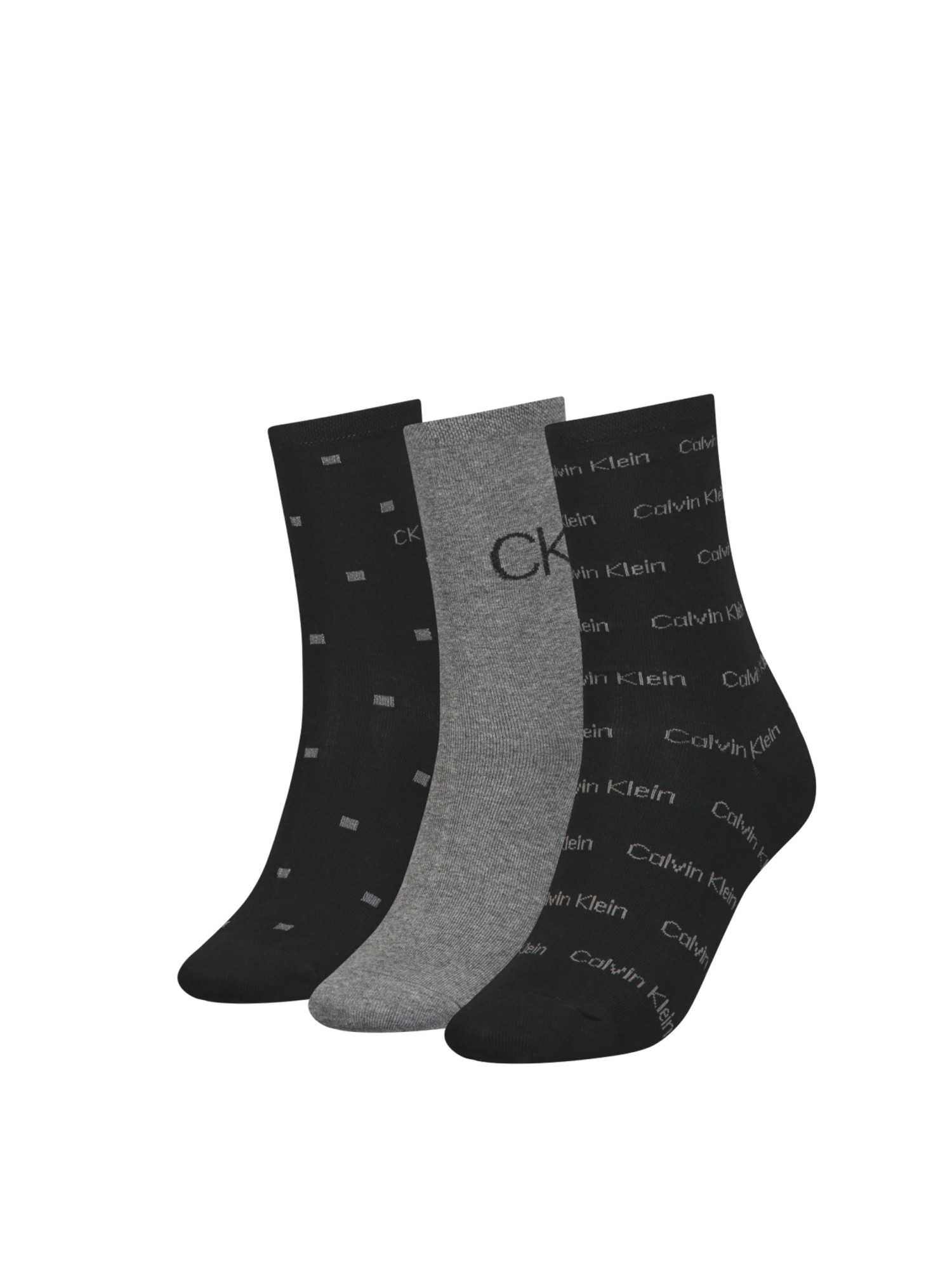 detail Calvin Klein dámske ponožky 3pack