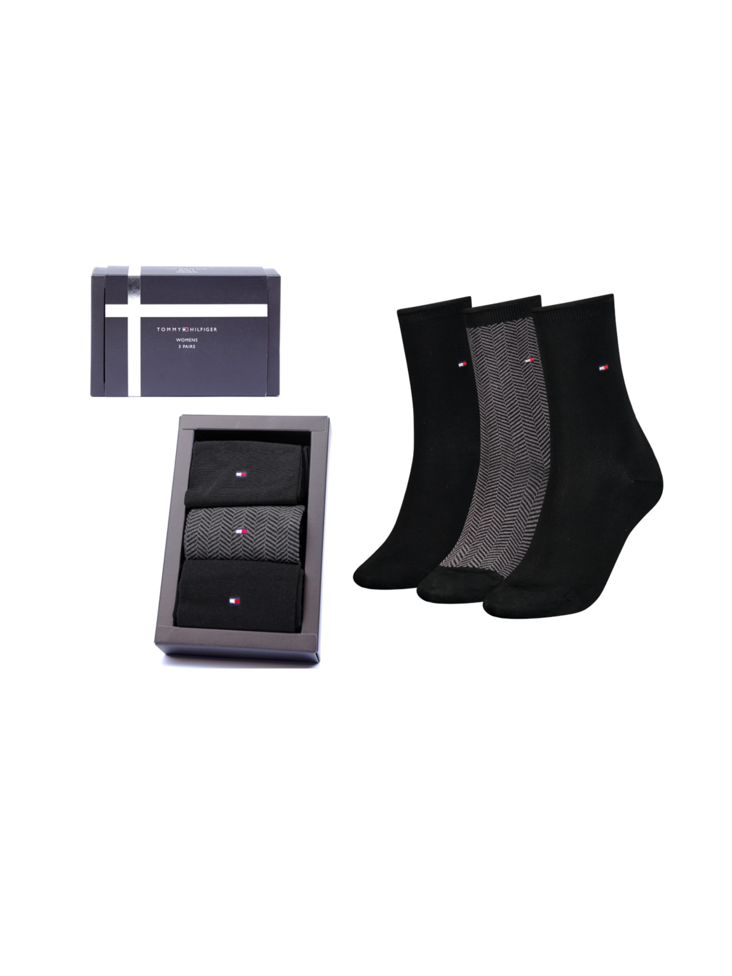 detail Tommy Hilfiger dámske ponožky 3pack