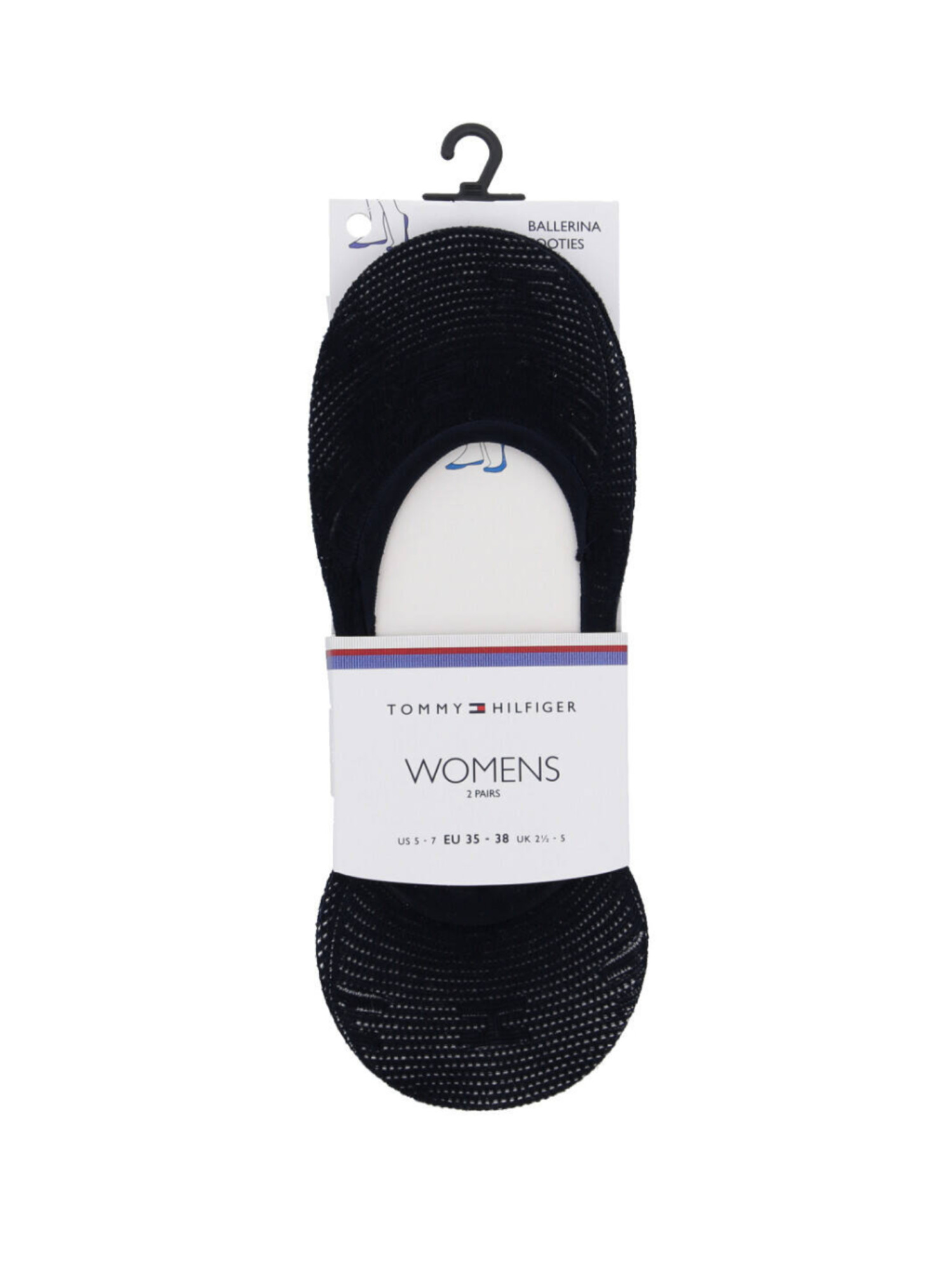 detail Tommy Hilfiger dámske tmavomodré ponožky 2 pack