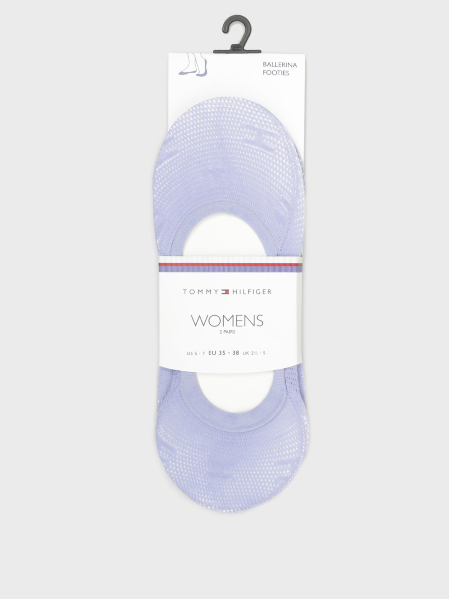detail Tommy Hilfiger dámske lila ponožky 2 pack
