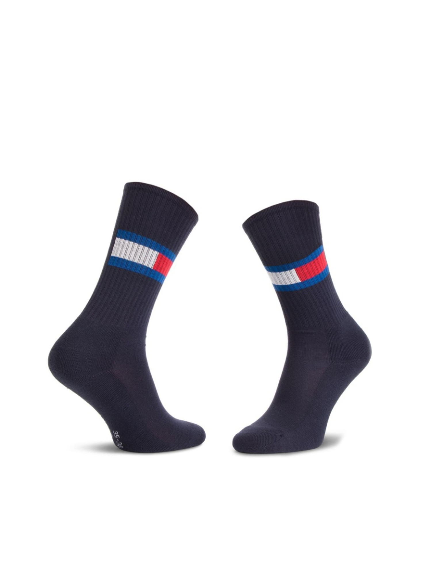 detail Tommy Hilfiger chlapčenské červeno modré ponožky 2 pack