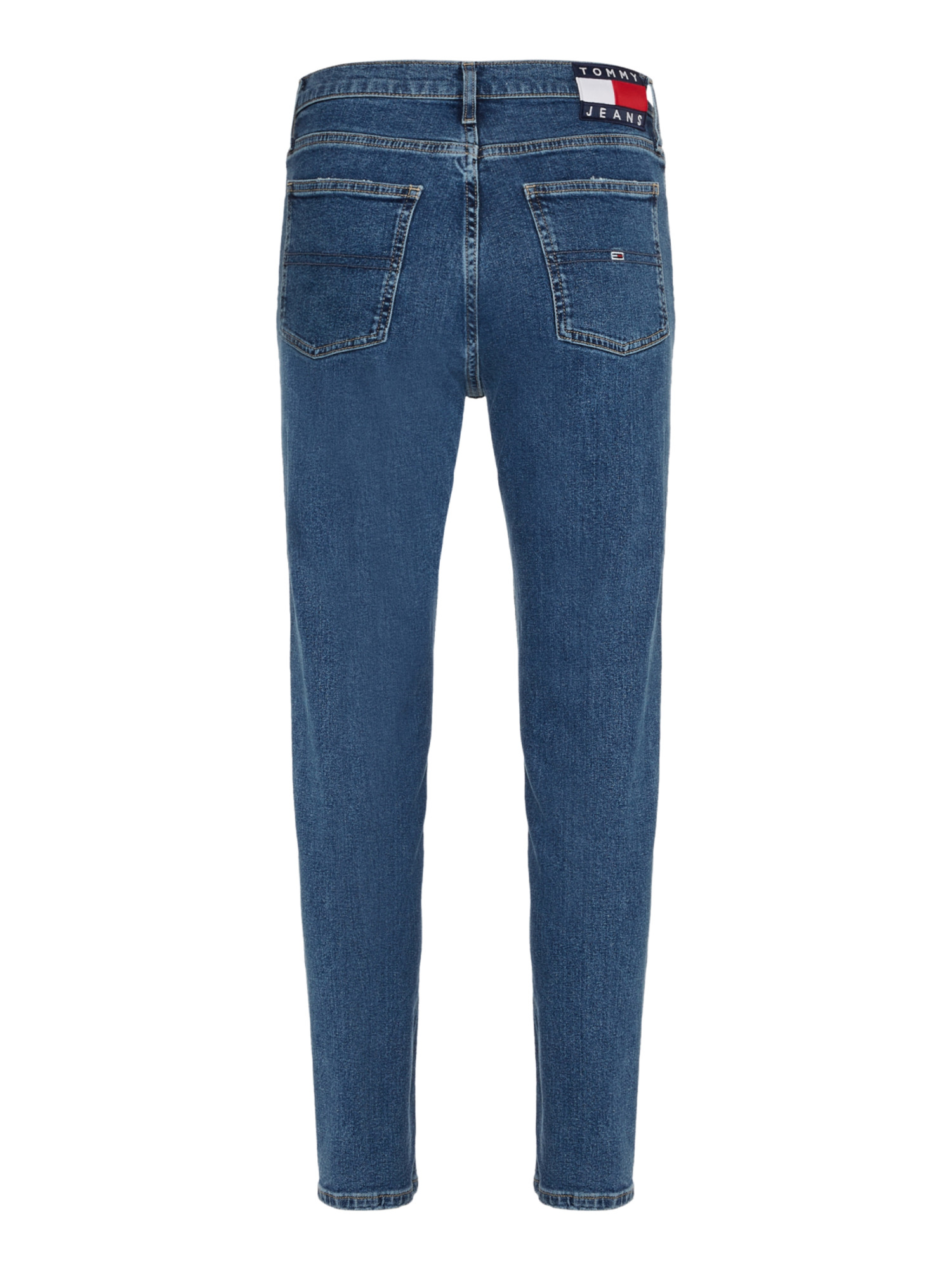 detail Tommy Jeans dámske tmavomodré džínsy IZZIE