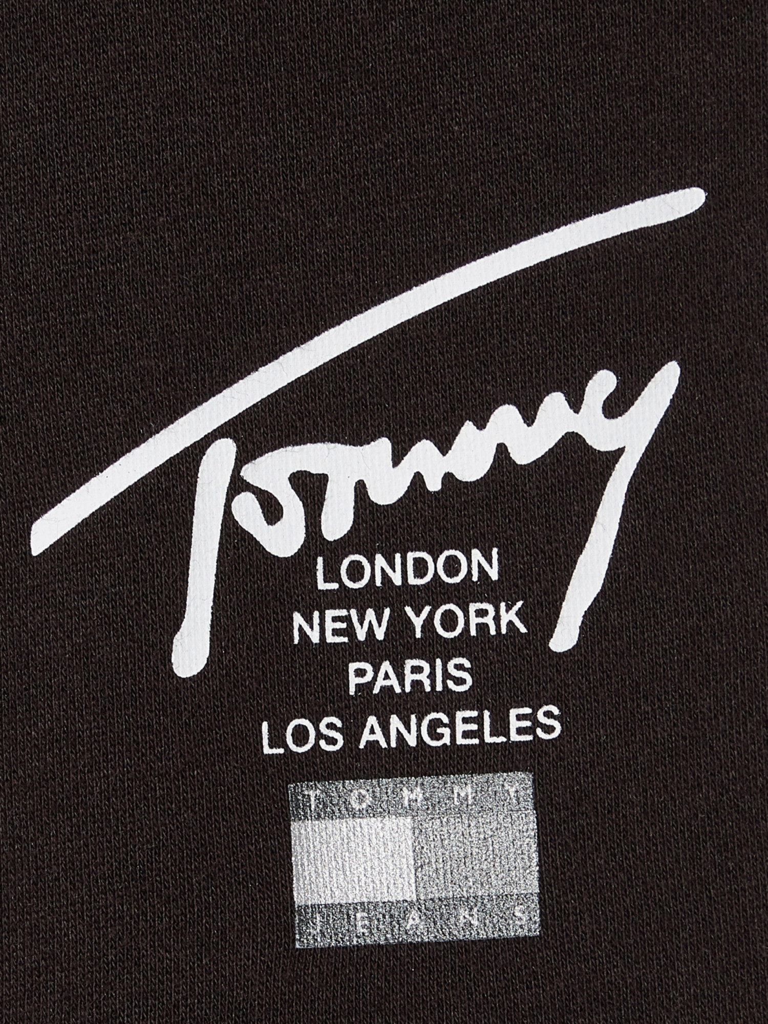 detail Tommy Jeans dámske čierne šortky MODERN SIGNATURE