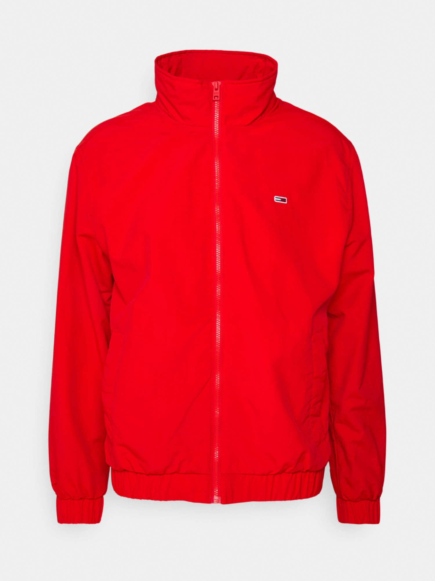 detail Tommy Jeans pánska červená bunda