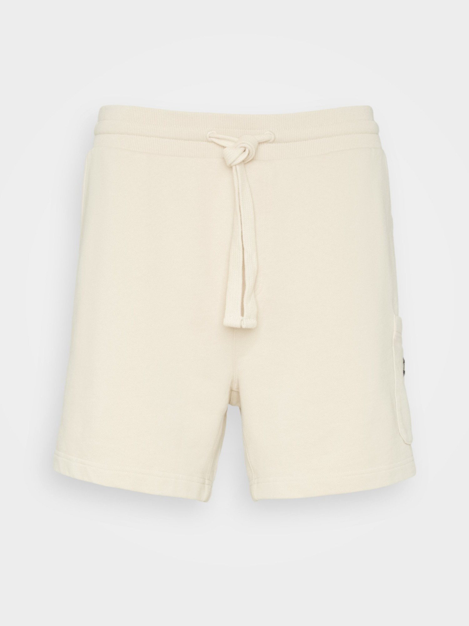 detail Tommy Jeans pánske béžové teplákové šortky