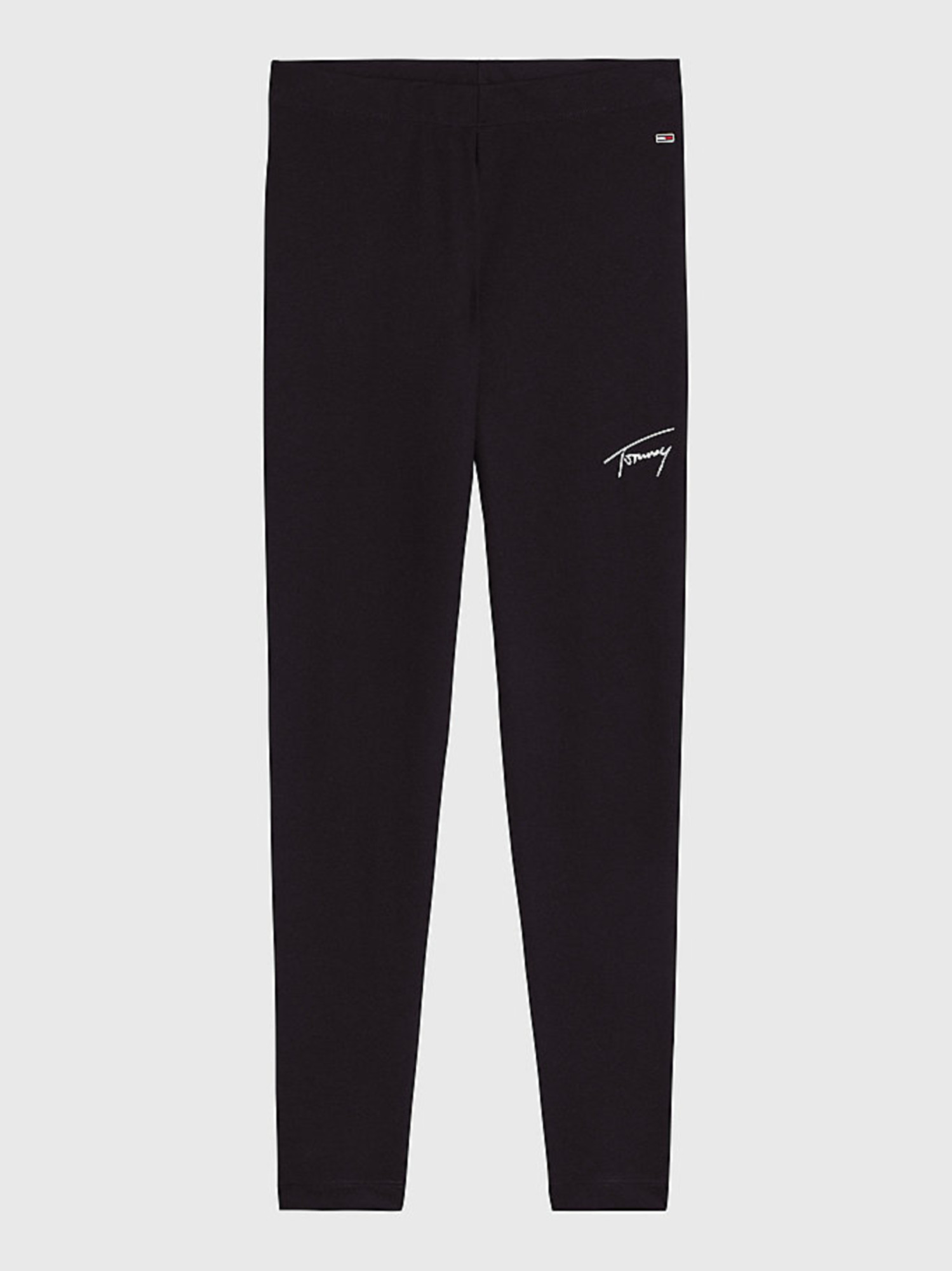 detail Tommy Jeans dámske čierne legíny SIGNATURE