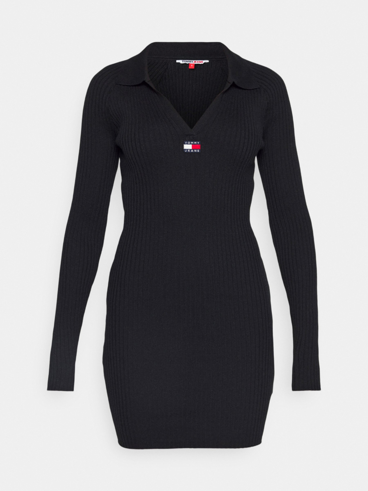 detail Tommy Jeans dámske čierne šaty
