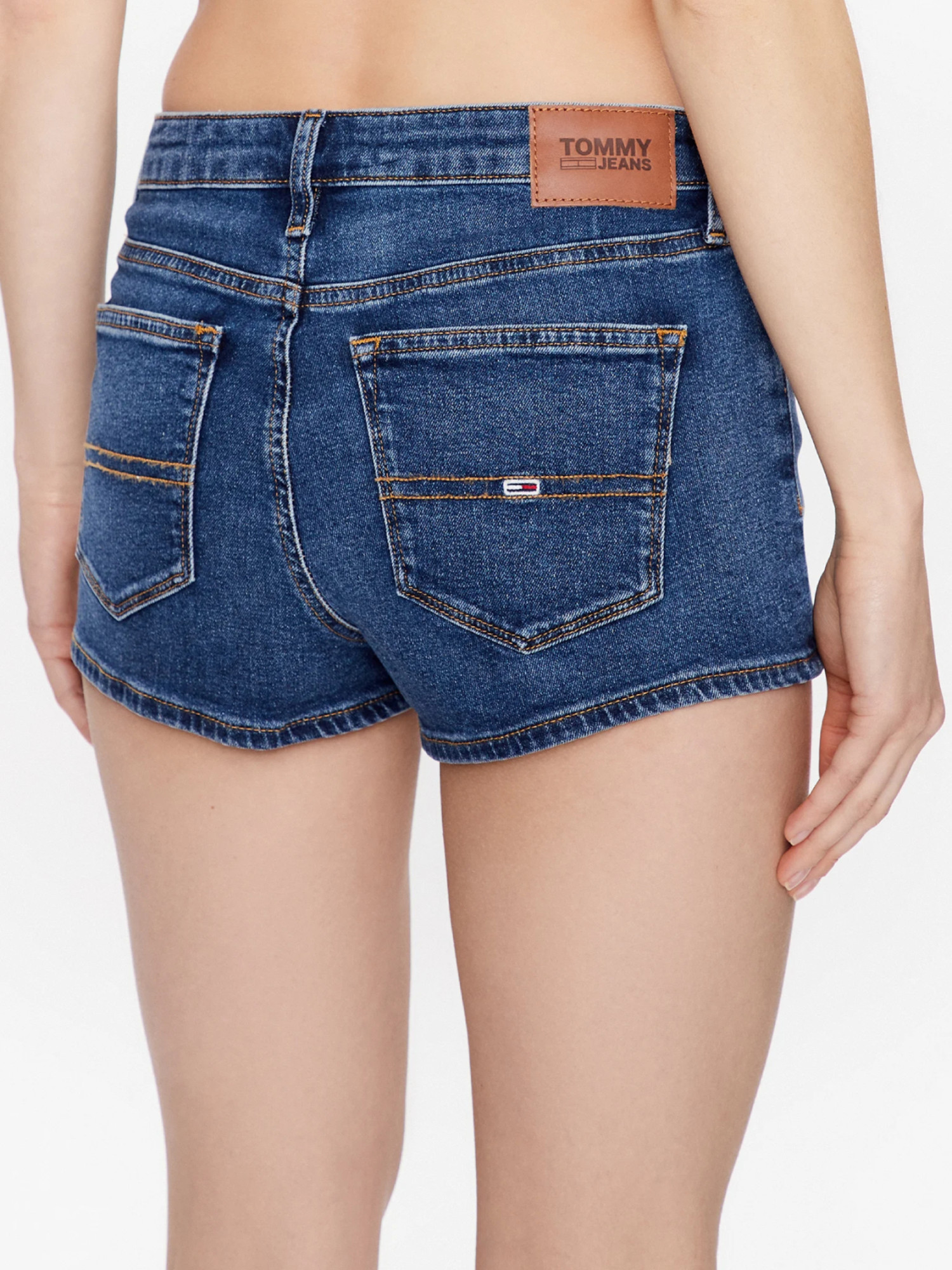 detail Tommy jeans dámske modré šortky