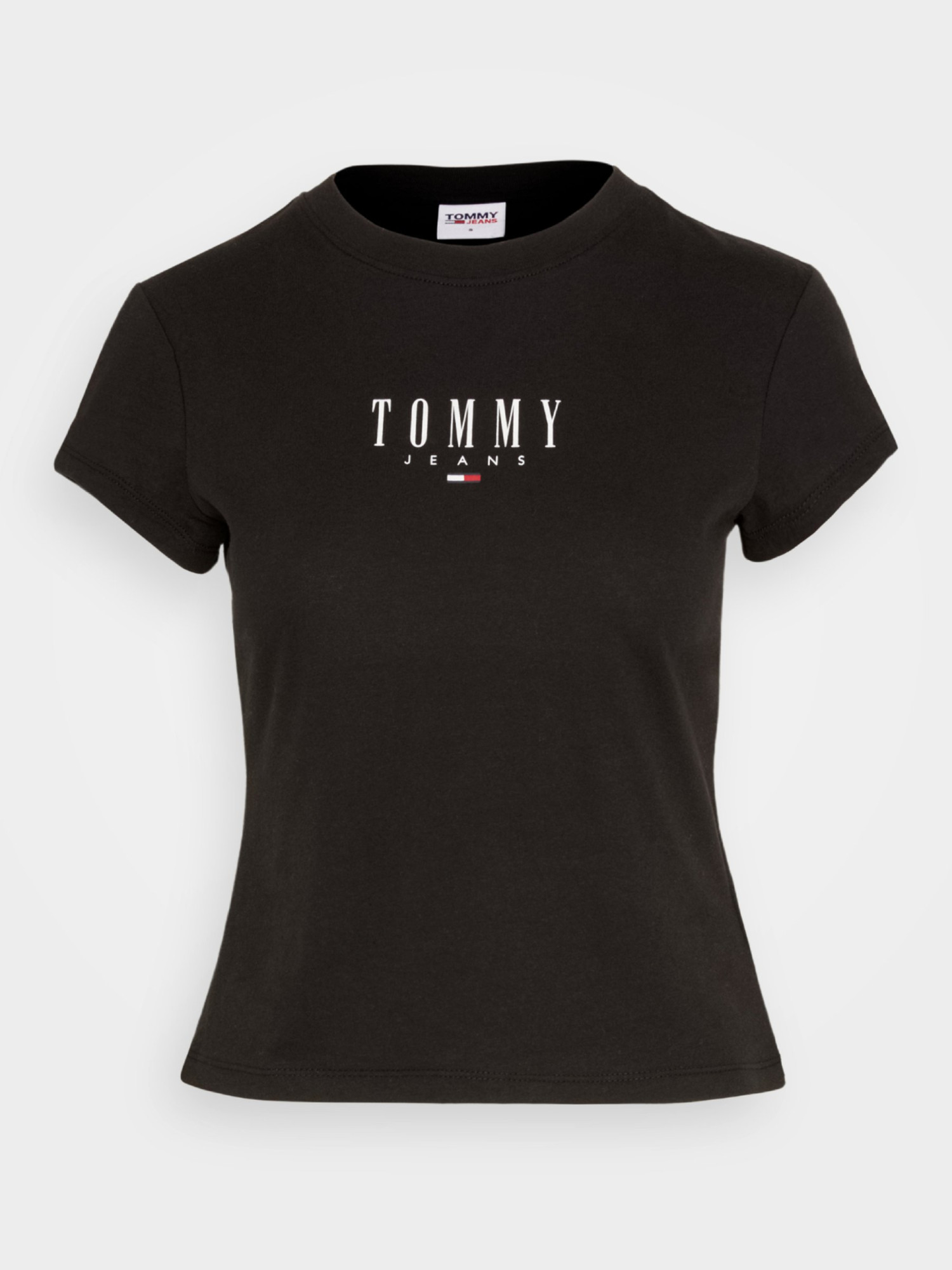 detail Tommy Jeans dámske čierne tričko