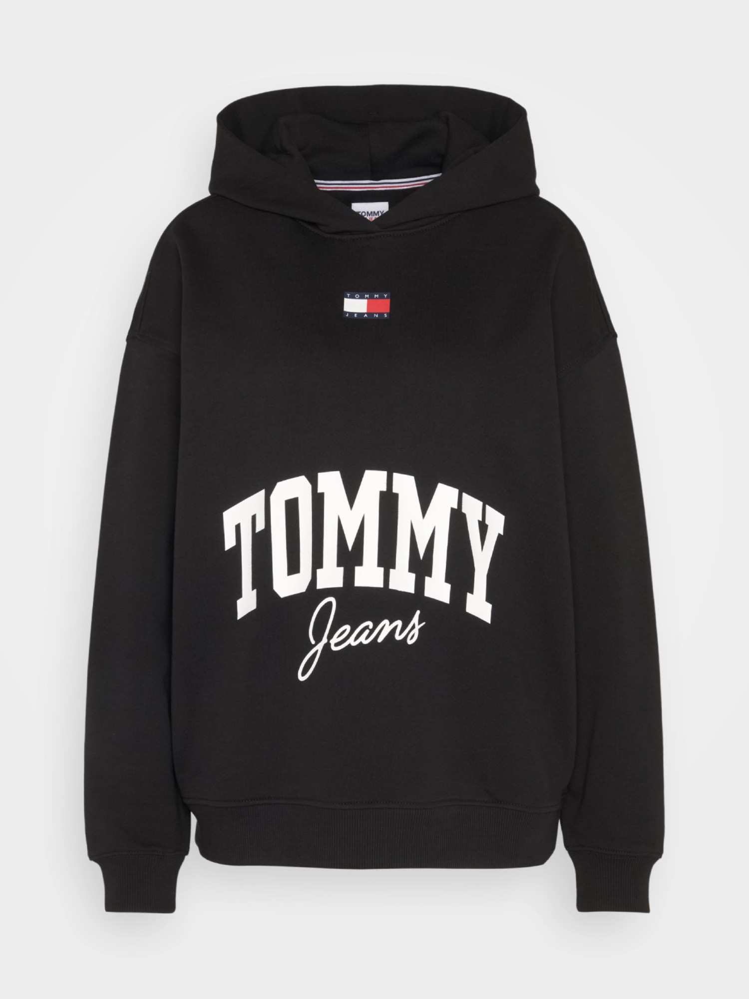 detail Tommy Jeans dámska čierna mikina