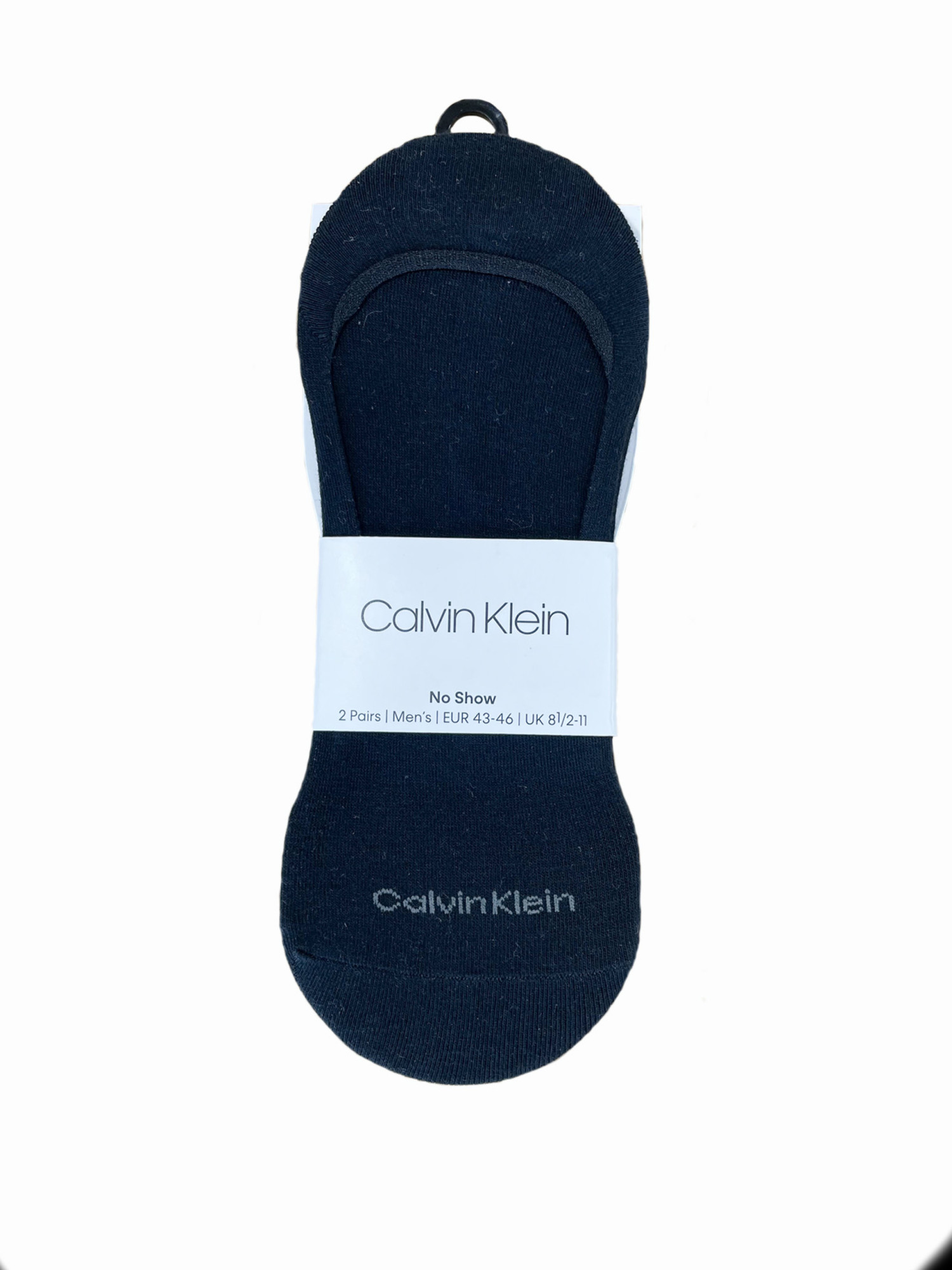detail Calvin Klein pánske čierne ponožky 2 pack