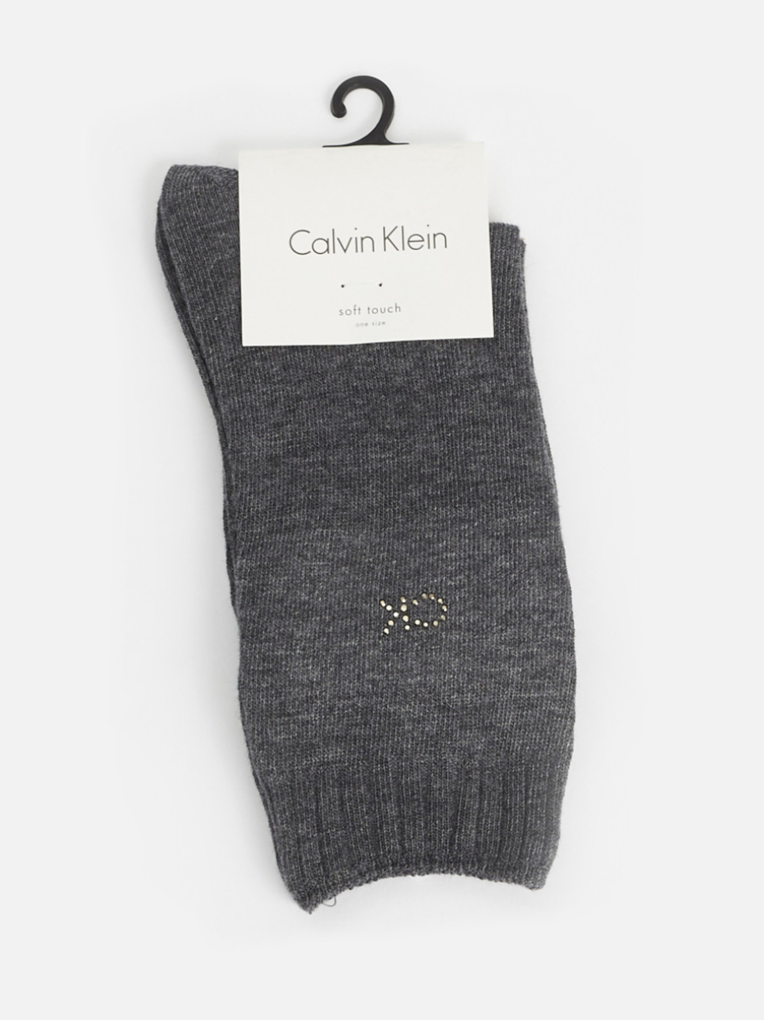 detail Calvin Klein dámske šedé ponožky