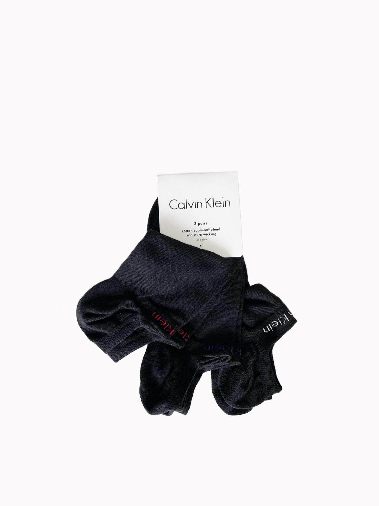 detail Calvin Klein pánske čierne ponožky 3pack