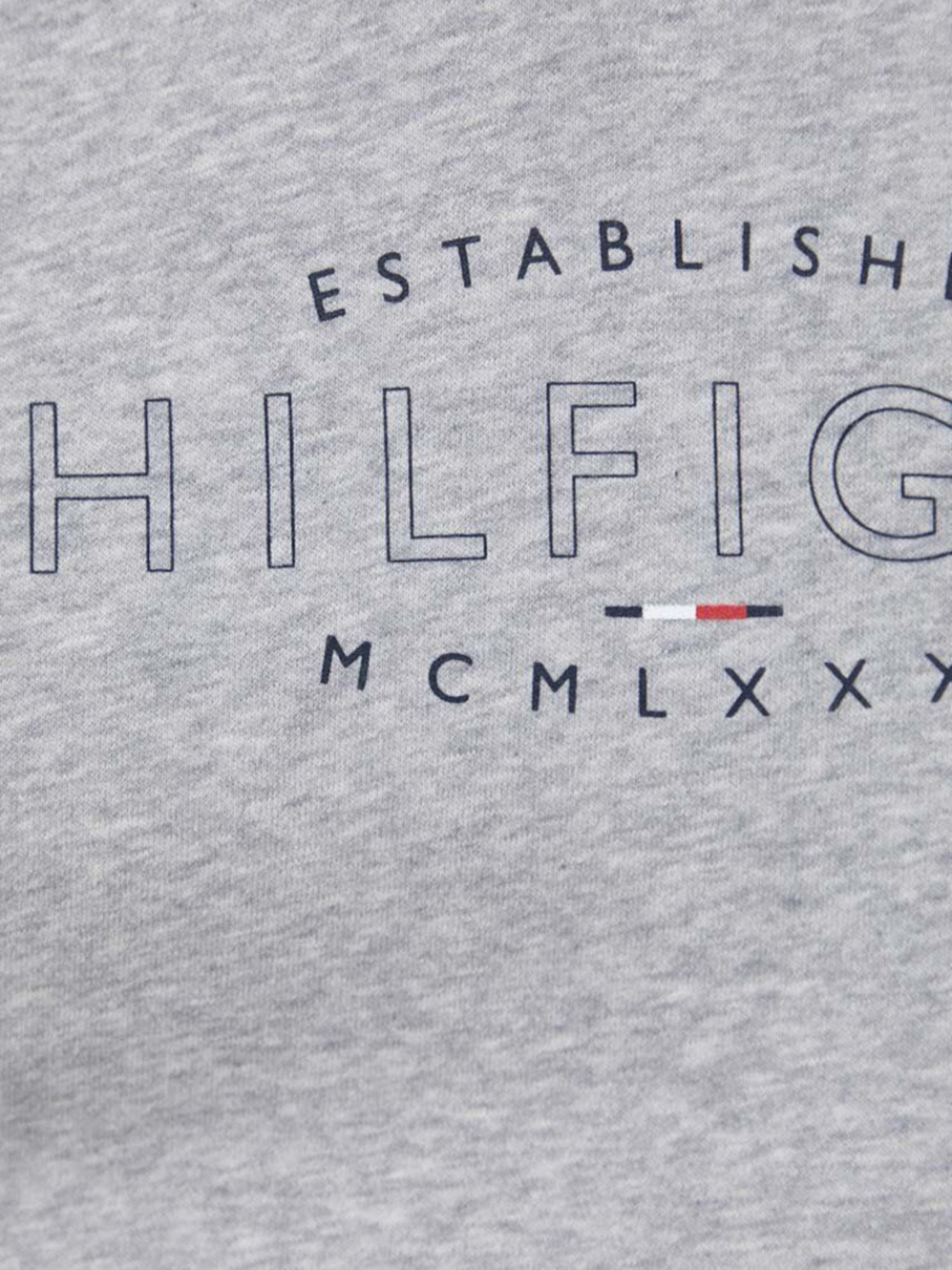 detail Tommy Hilfiger pánska šedá mikina