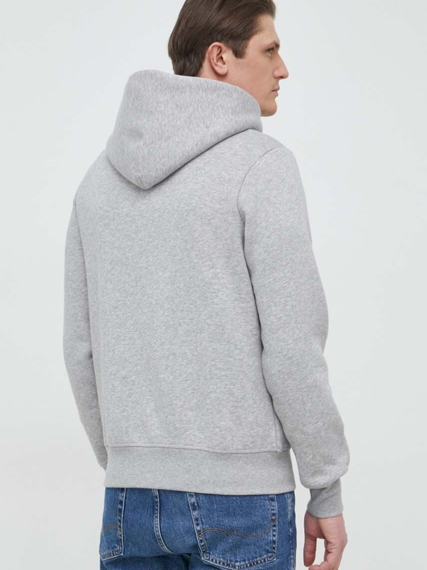detail Tommy Hilfiger pánska šedá mikina