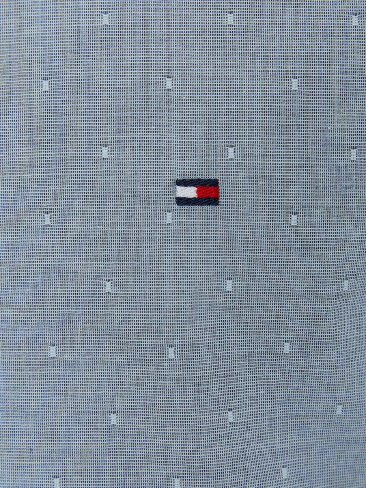 detail Tommy Hilfiger pánska šedá košeľa