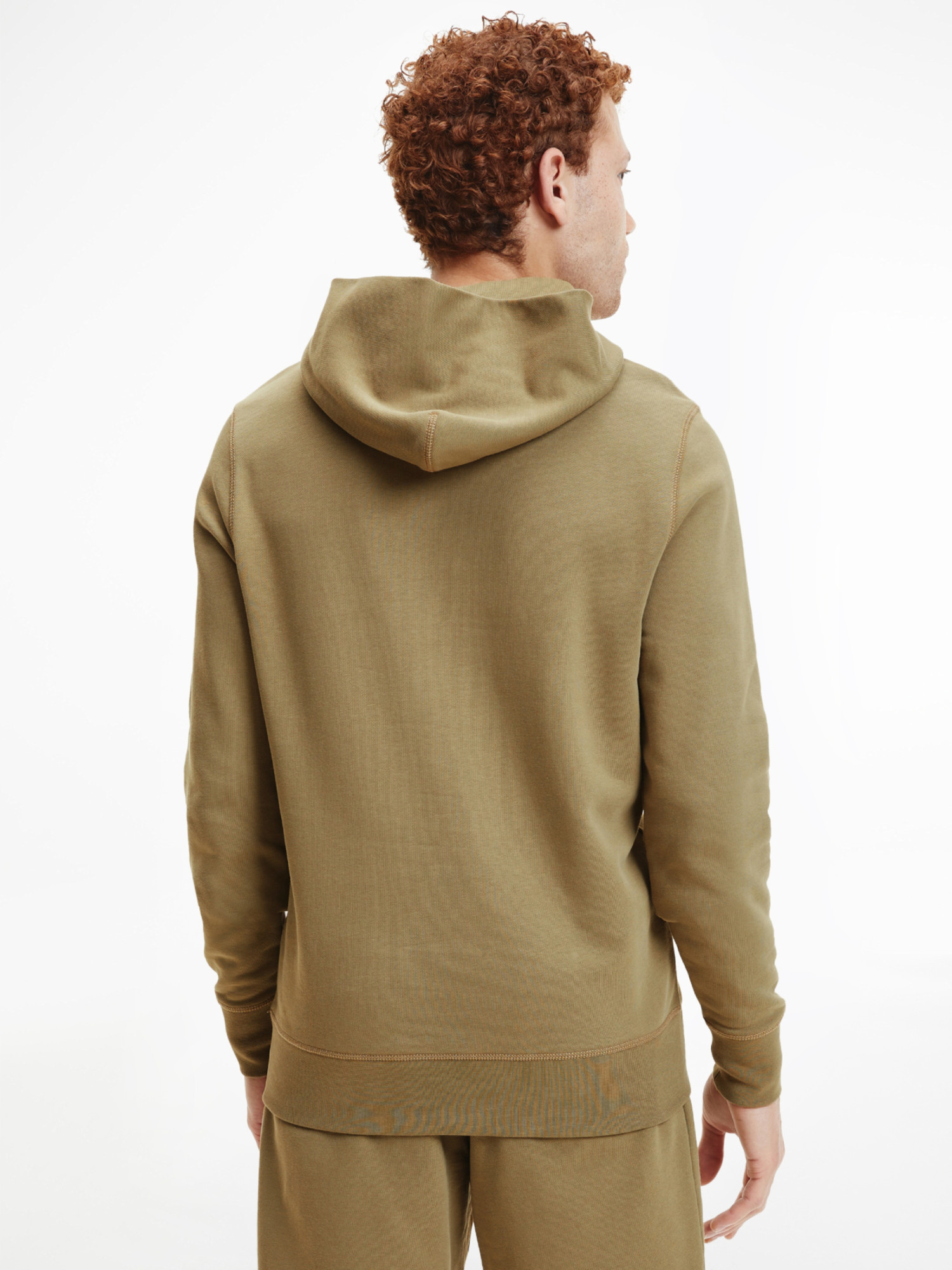 detail Tommy Hilfiger pánska khaki mikina Square logo