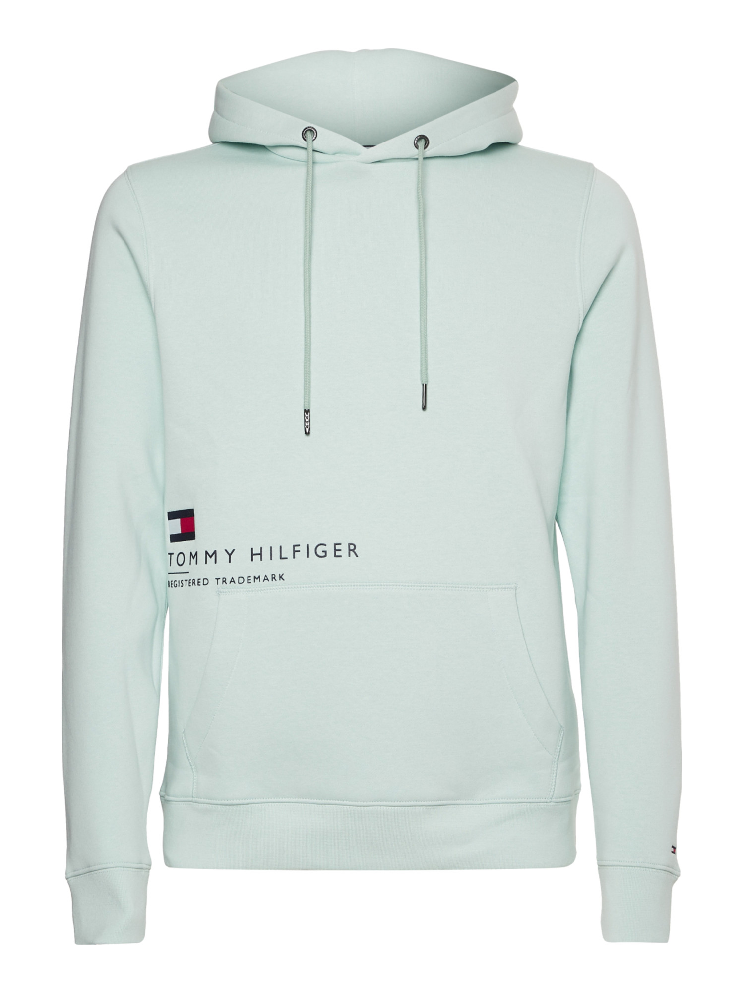 detail Tommy Hilfiger pánska mintová mikina