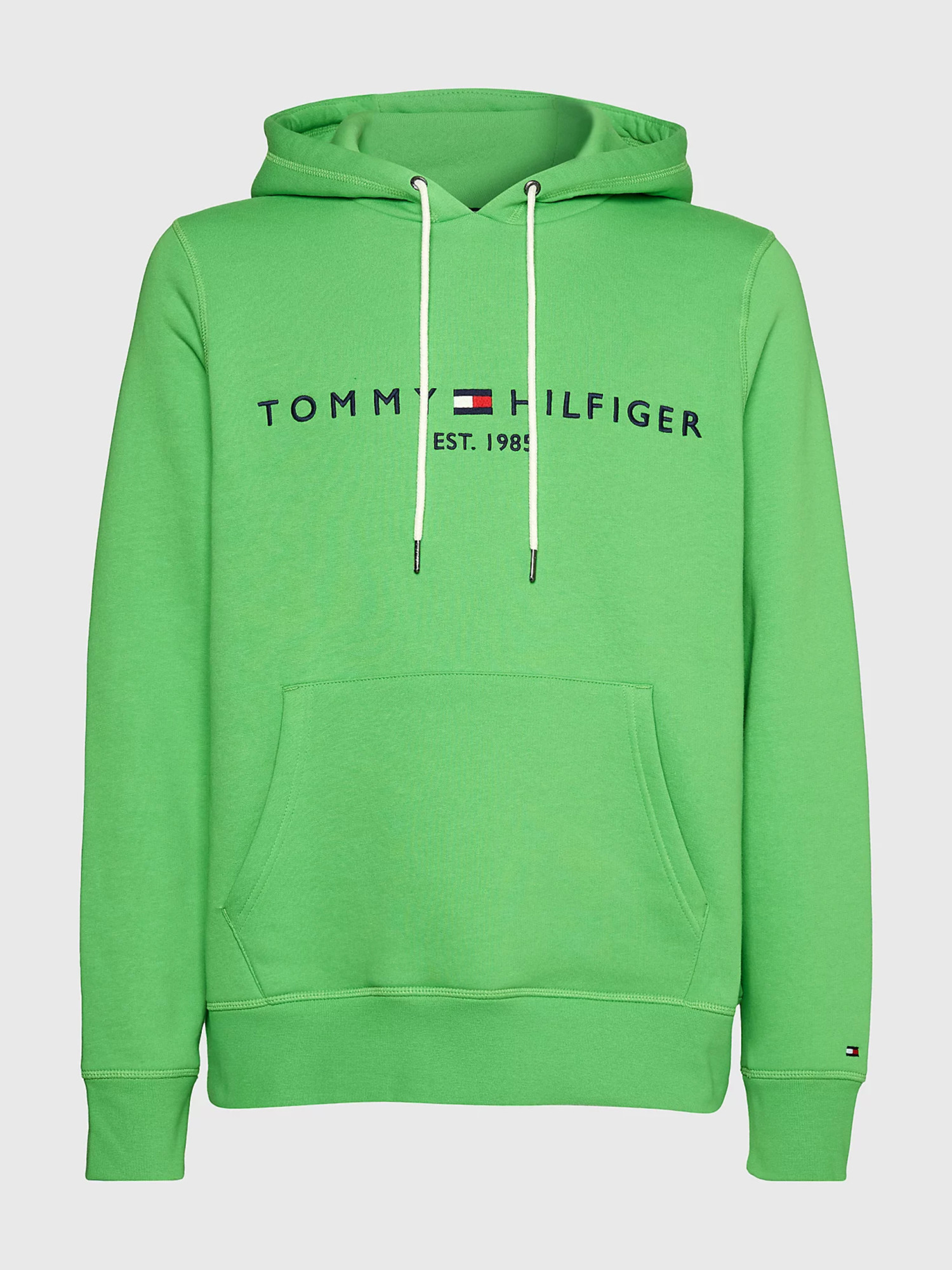 detail Tommy Hilfiger pánska zelená mikina Logo