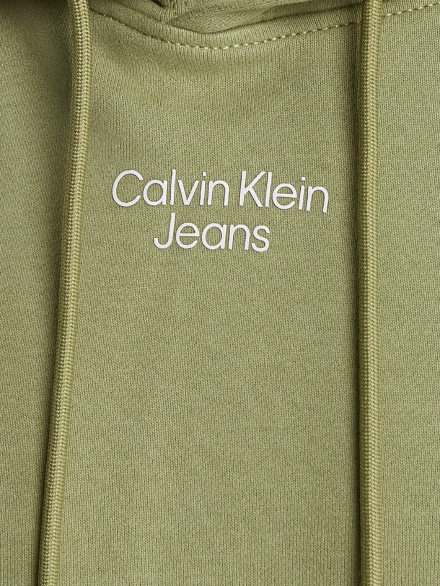 detail Calvin Klein pánska zelená mikina