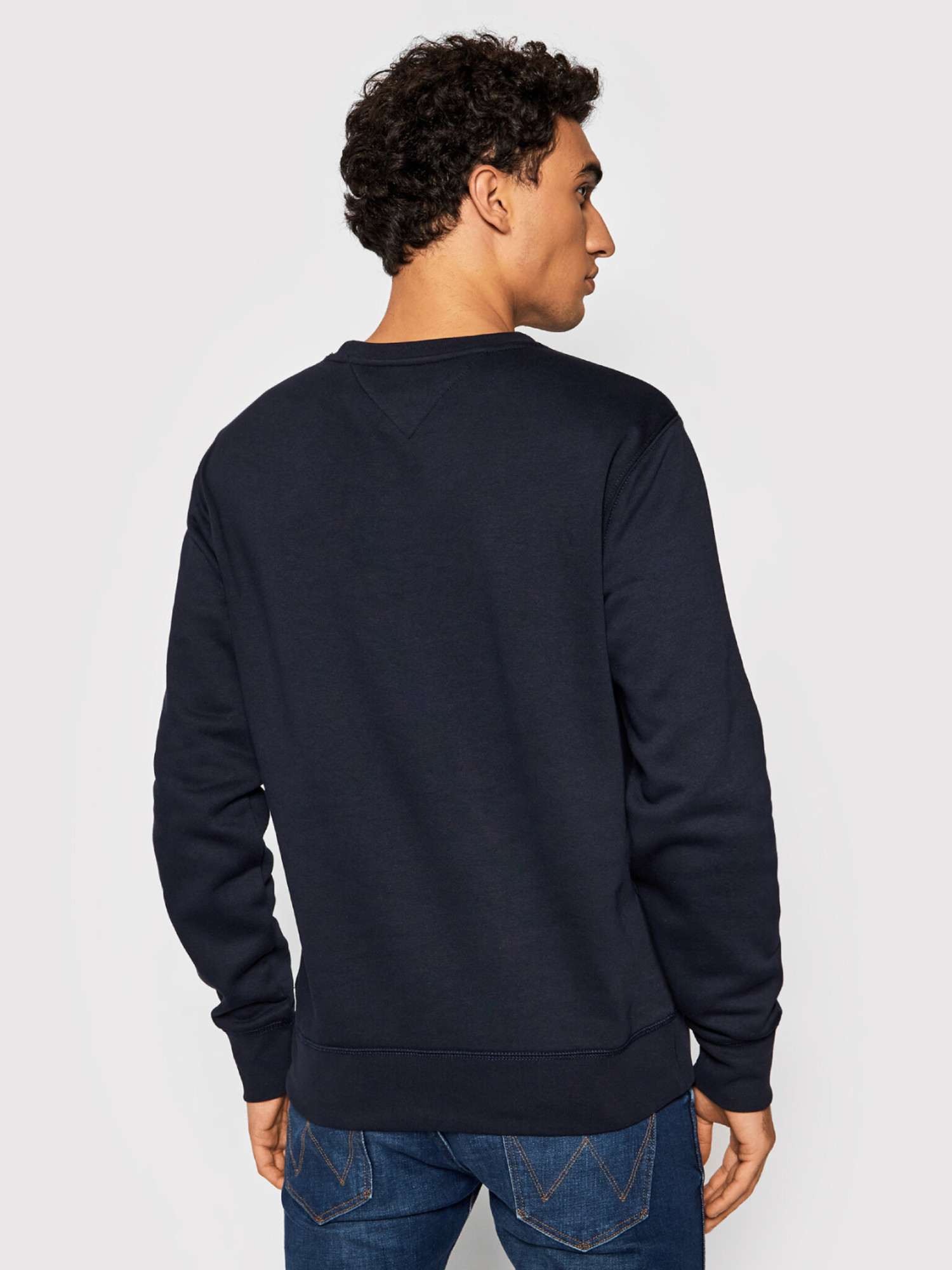 detail Tommy Hilfiger pánska tmavo modrá mikina Logo