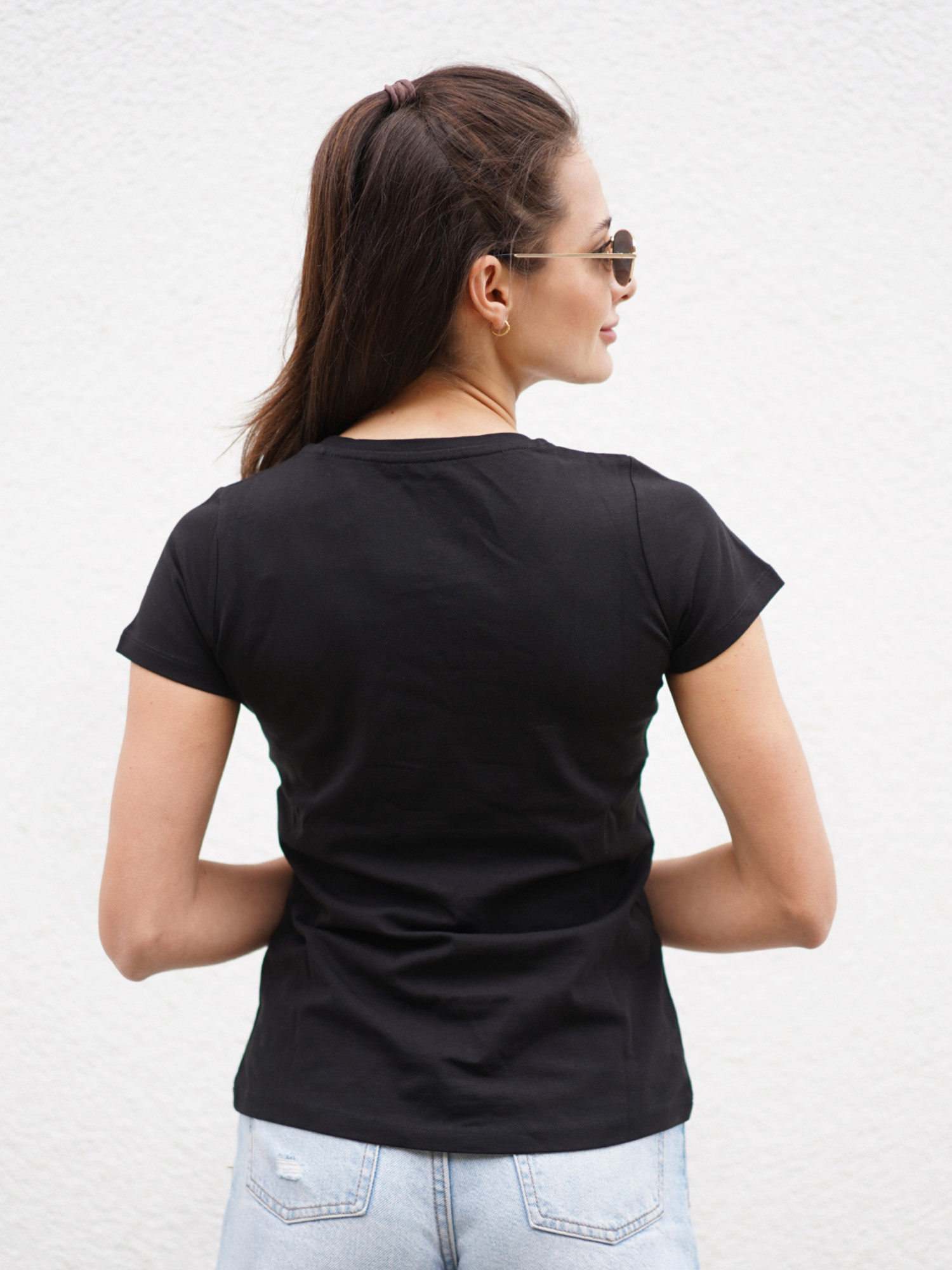 detail Pepe Jeans dámske čierne tričko