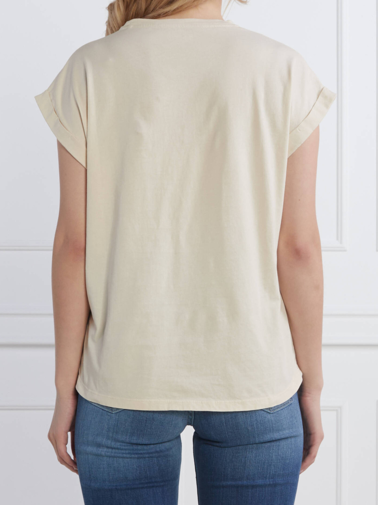 detail Pepe Jeans béžové dámske Linda tričko