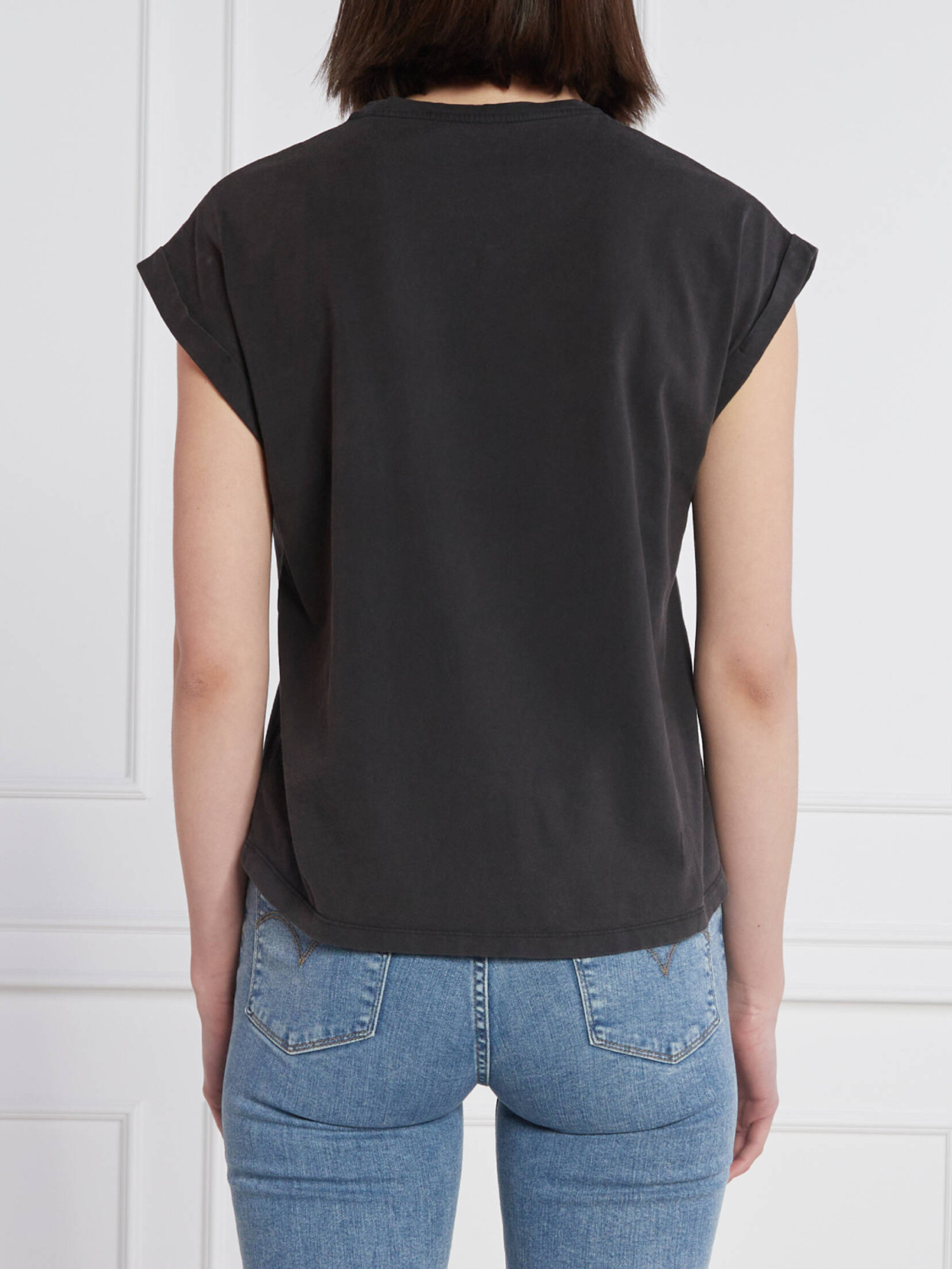 detail Pepe Jeans čierne dámske Linda tričko