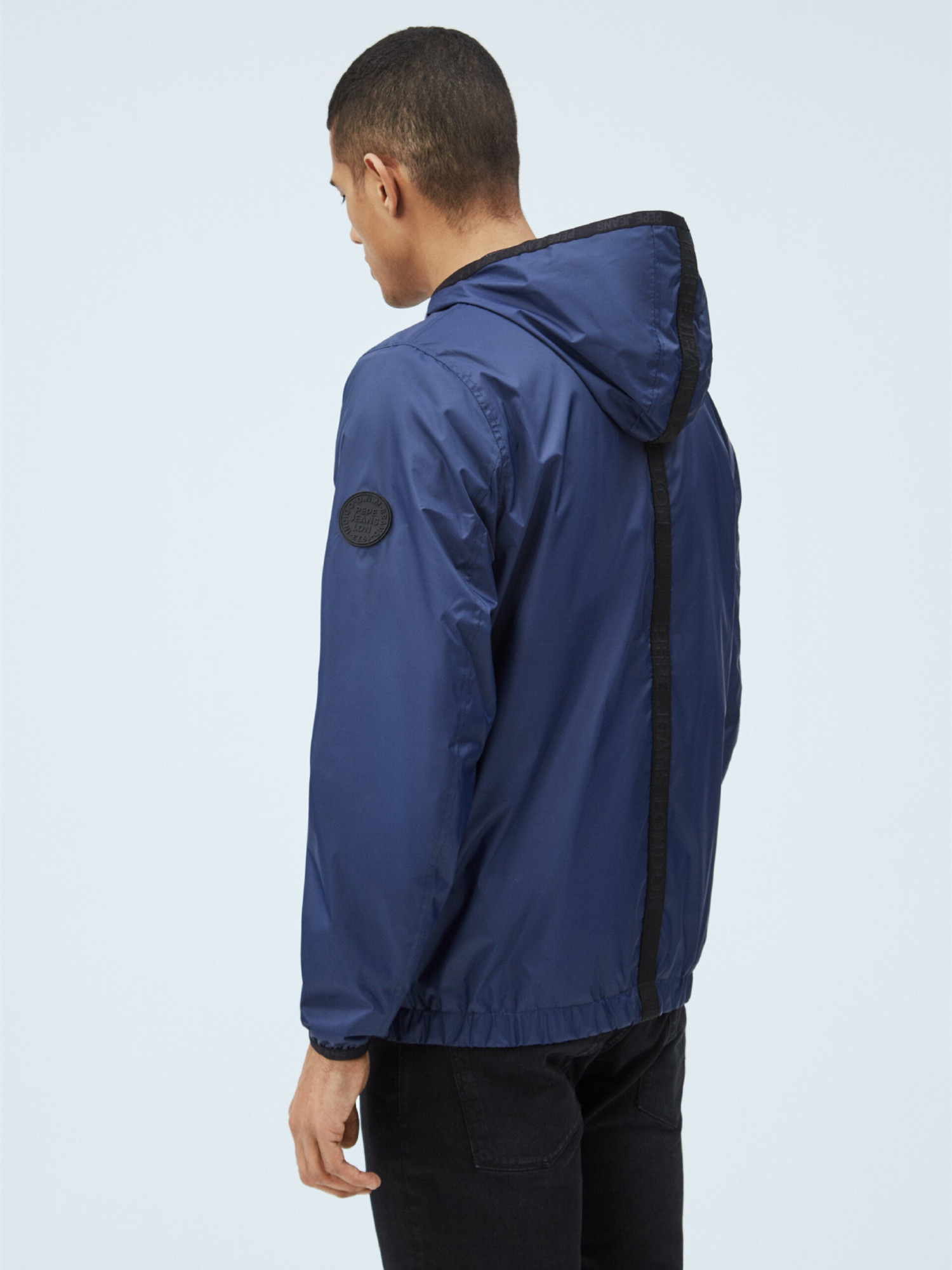 detail Pepe Jeans pánska modrá bunda Robert