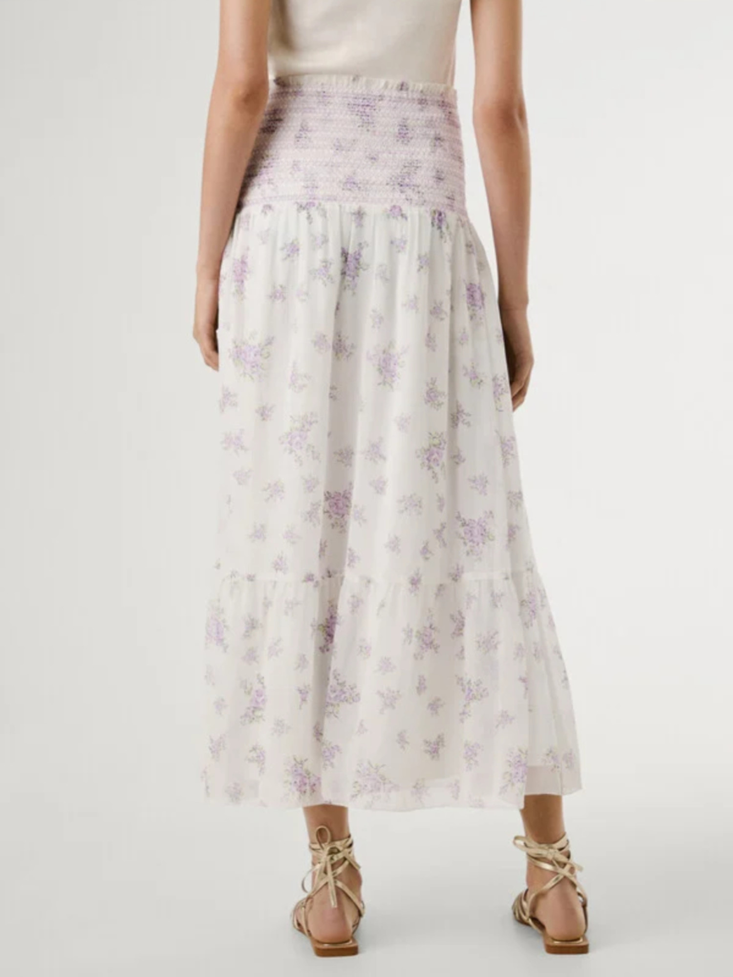 detail Pepe Jeans dámska vzorovaná sukňa Lizz