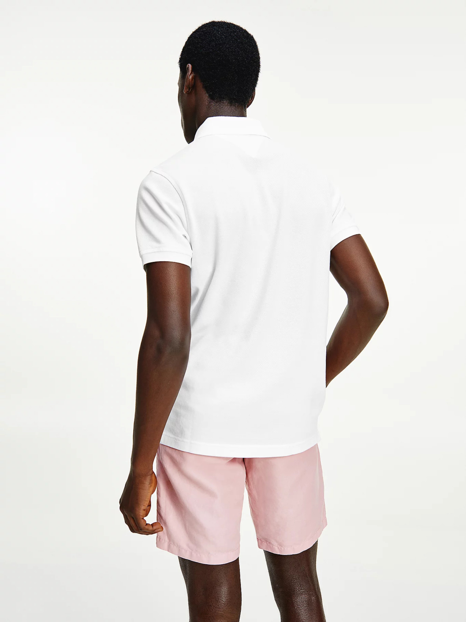 detail Tommy Hilfiger pánske biele polo tričko