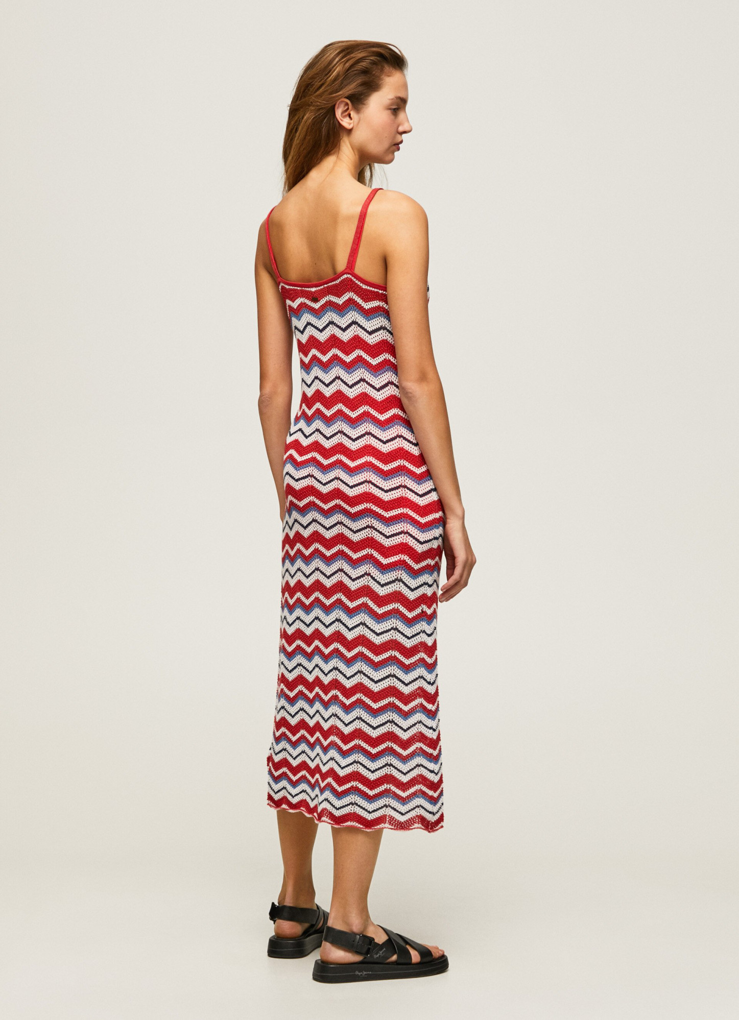 detail Pepe Jeans úpletové FRIDA šaty