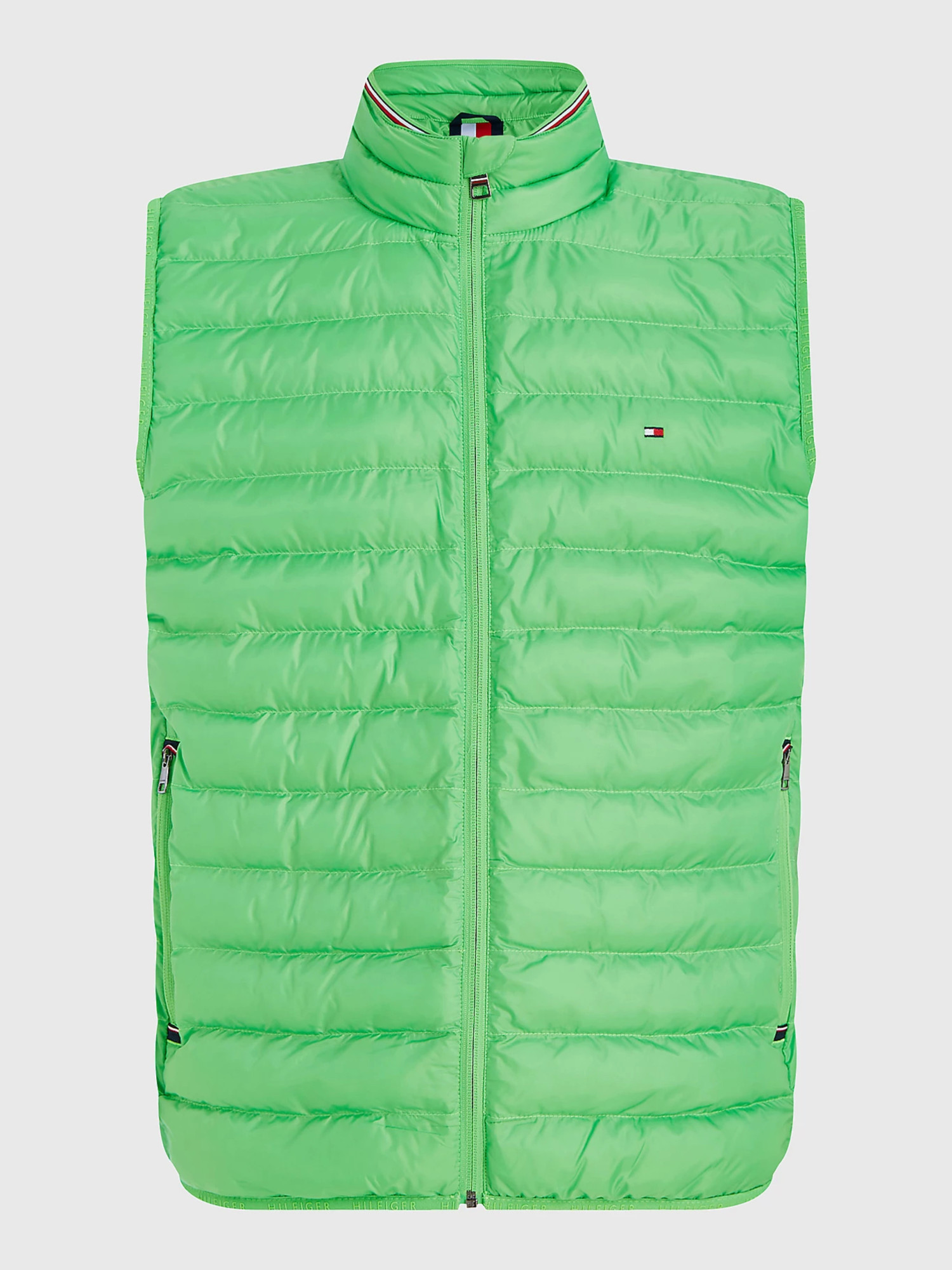 detail Tommy Hilfiger pánska zelená vesta