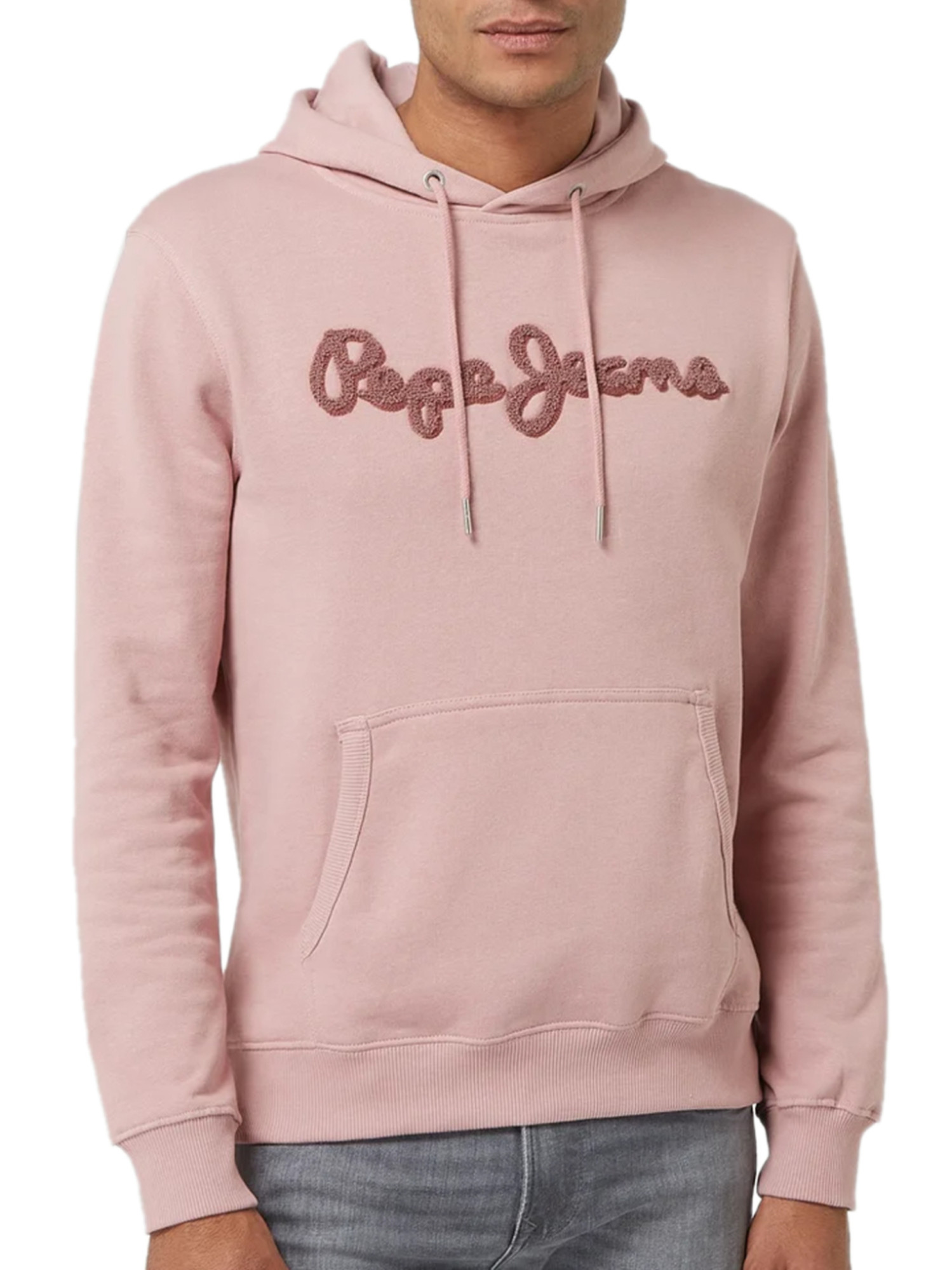 detail Pepe Jeans pánska staroružová Ryan mikina