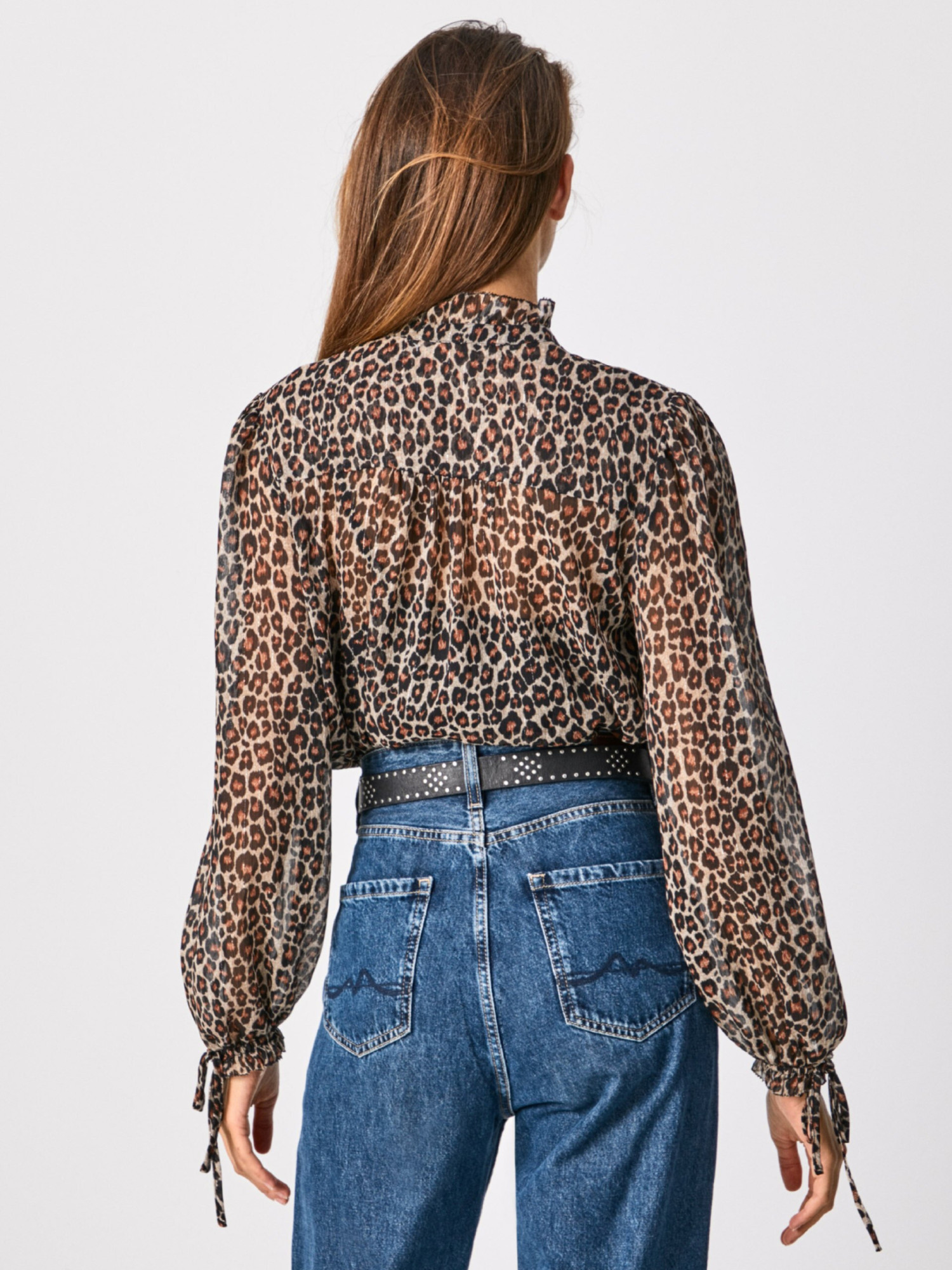 detail Pepe Jeans dámska vzorovaná blúzka Annie