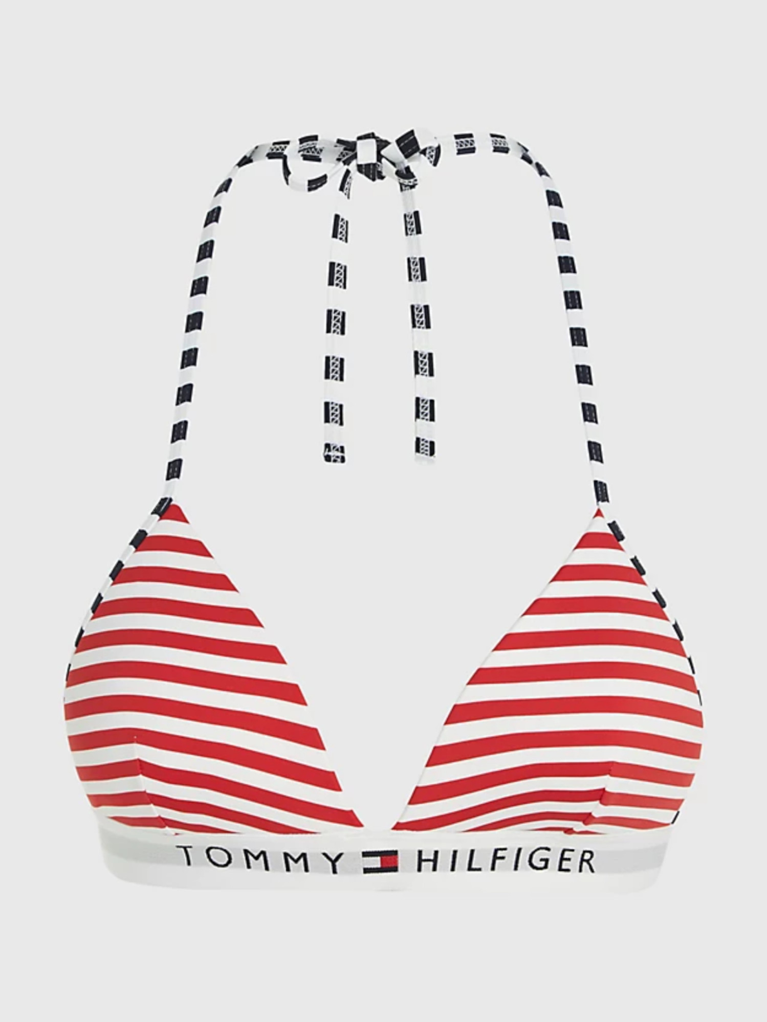 detail Tommy Hilfiger dámska pruhovaná plavková podprsenka