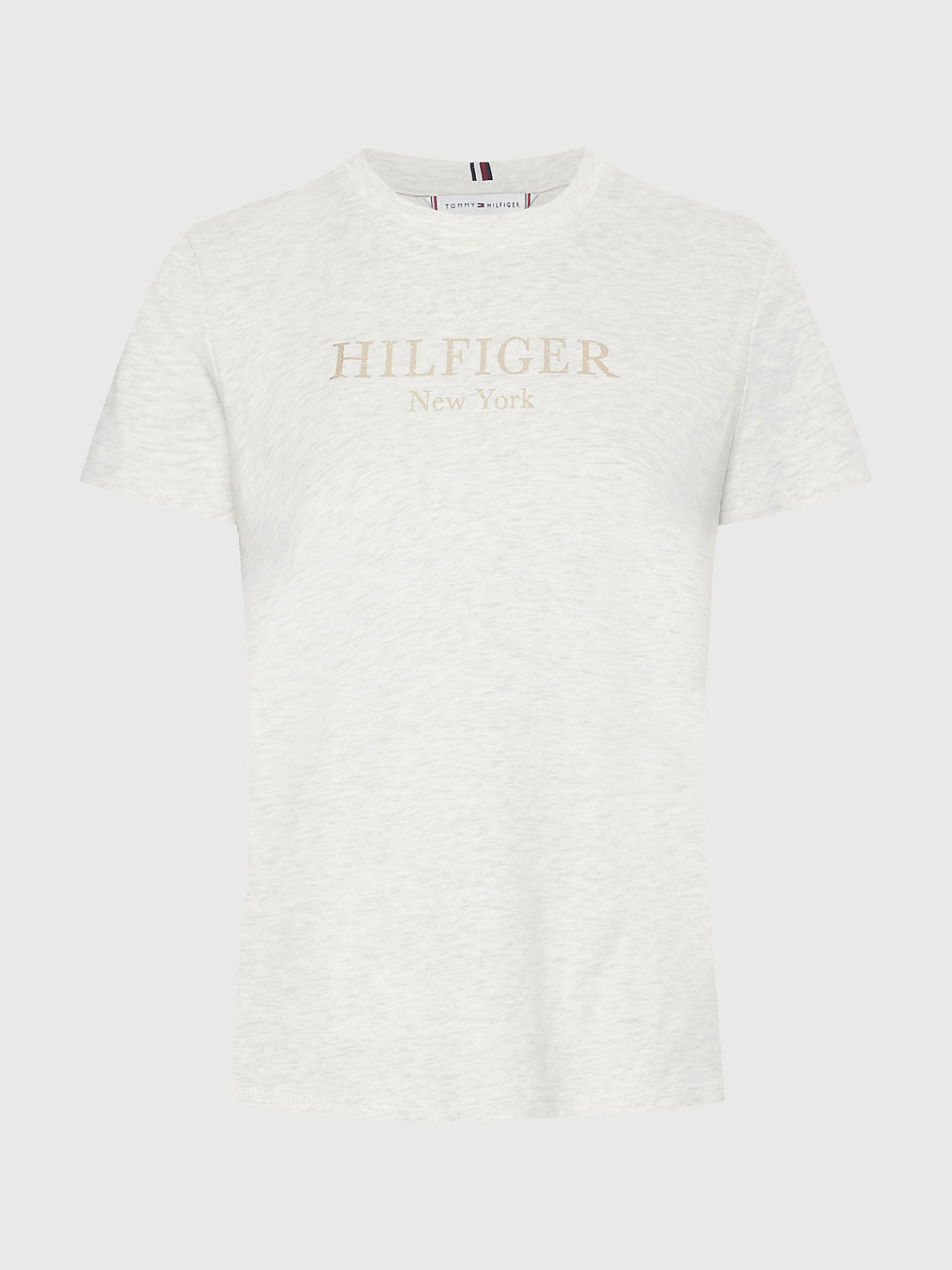 detail Tommy Hilfiger dámske šedé tričko