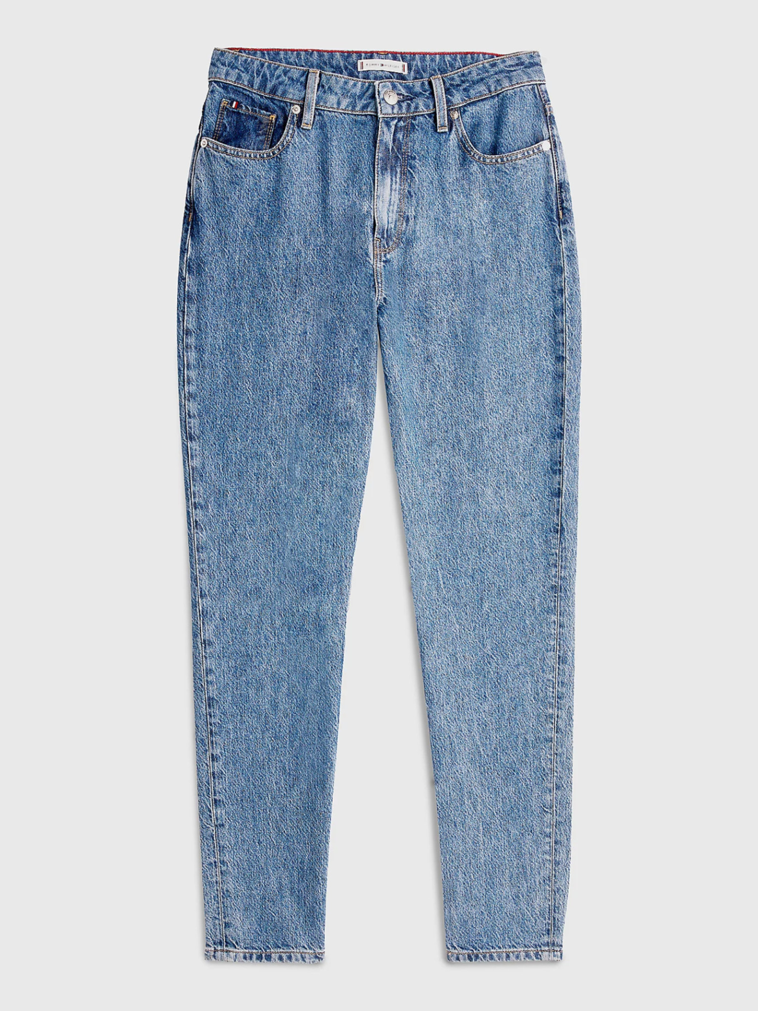 detail Tommy Hilfiger dámske modré džínsy Gramercy