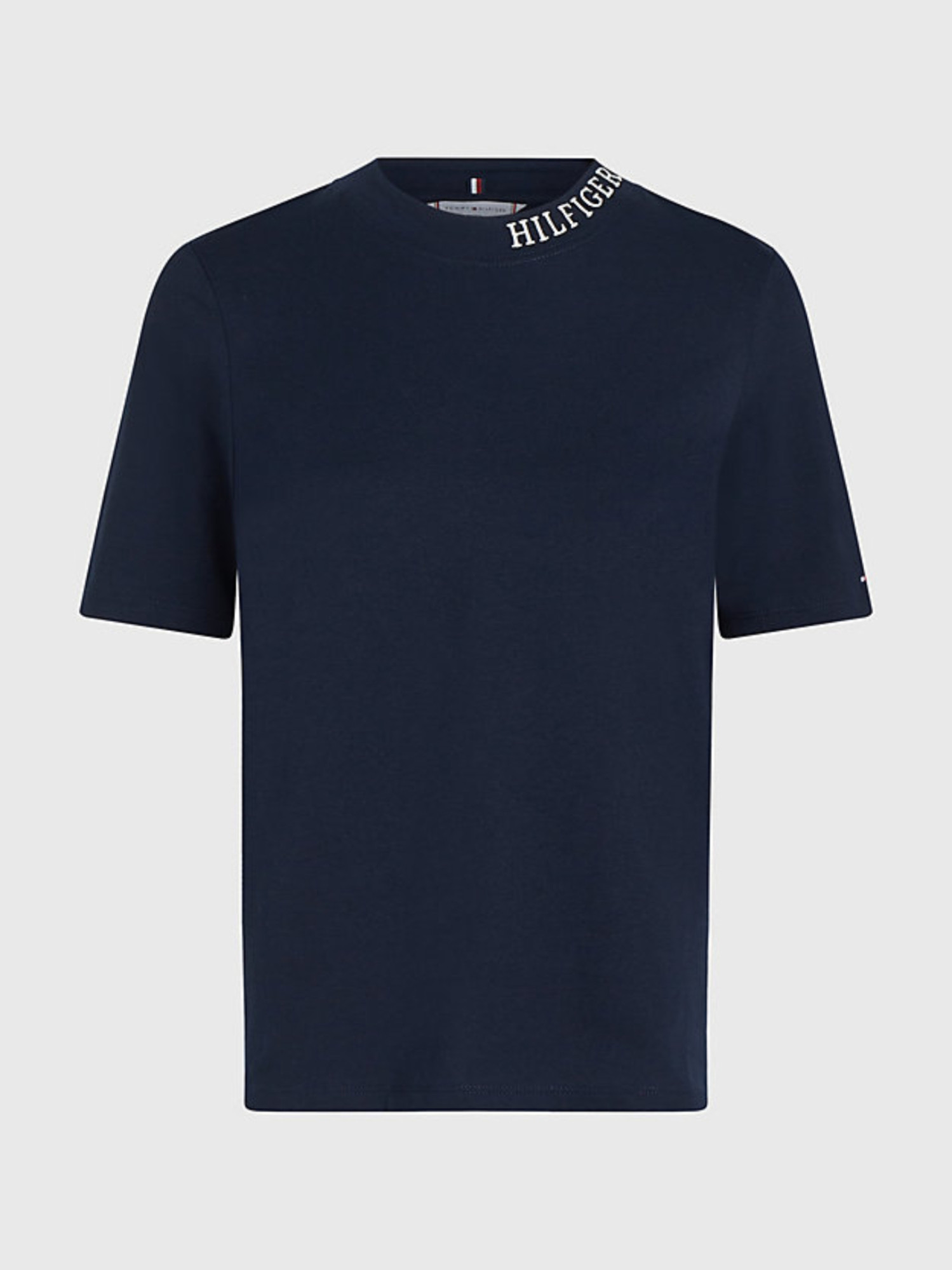 detail Tommy Hilfiger dámské tmavě modré tričko