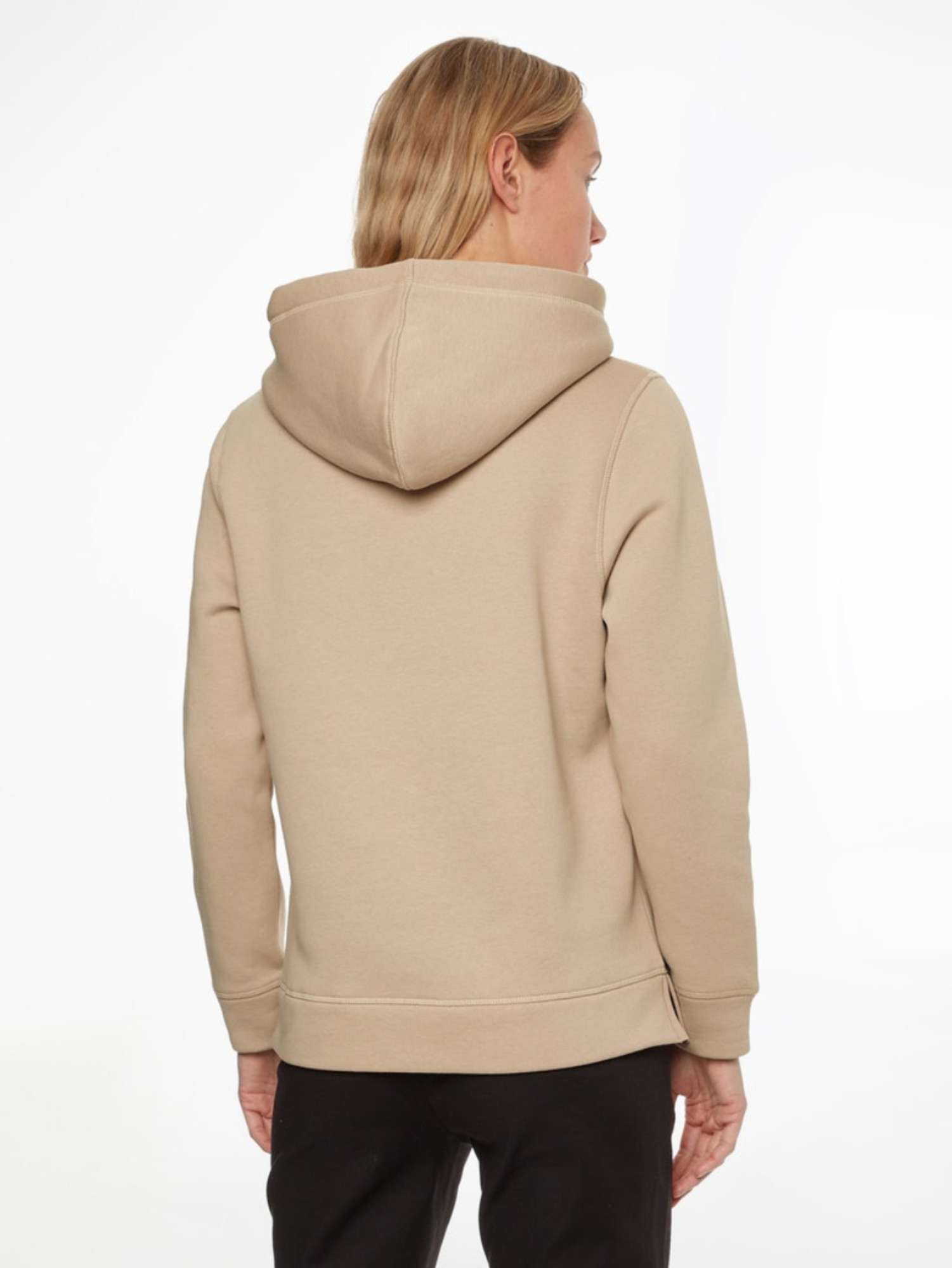 detail Tommy Hilfiger dámska béžová mikina Hoodie