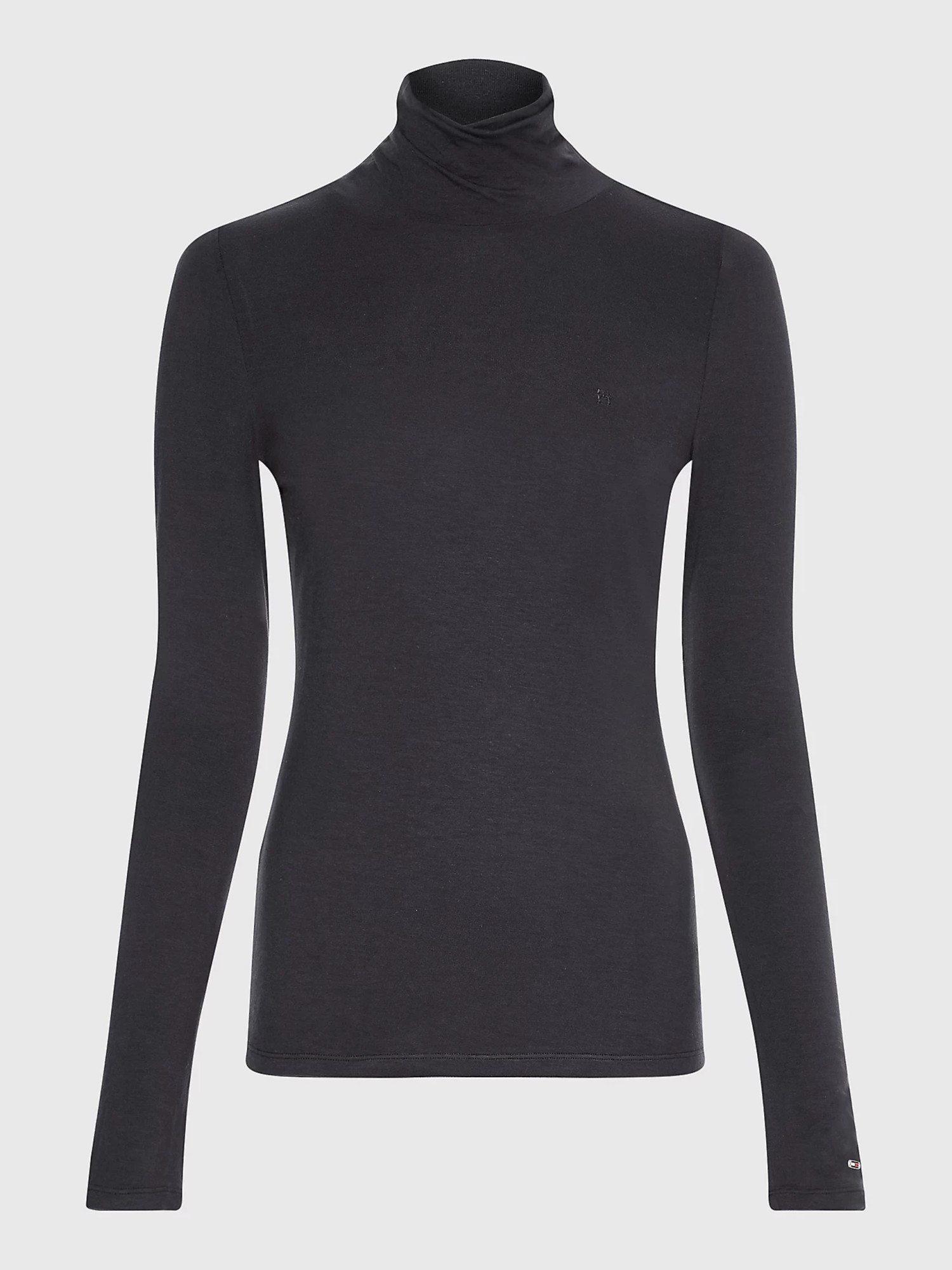 detail Tommy Hilfiger dámsky čierny rolák