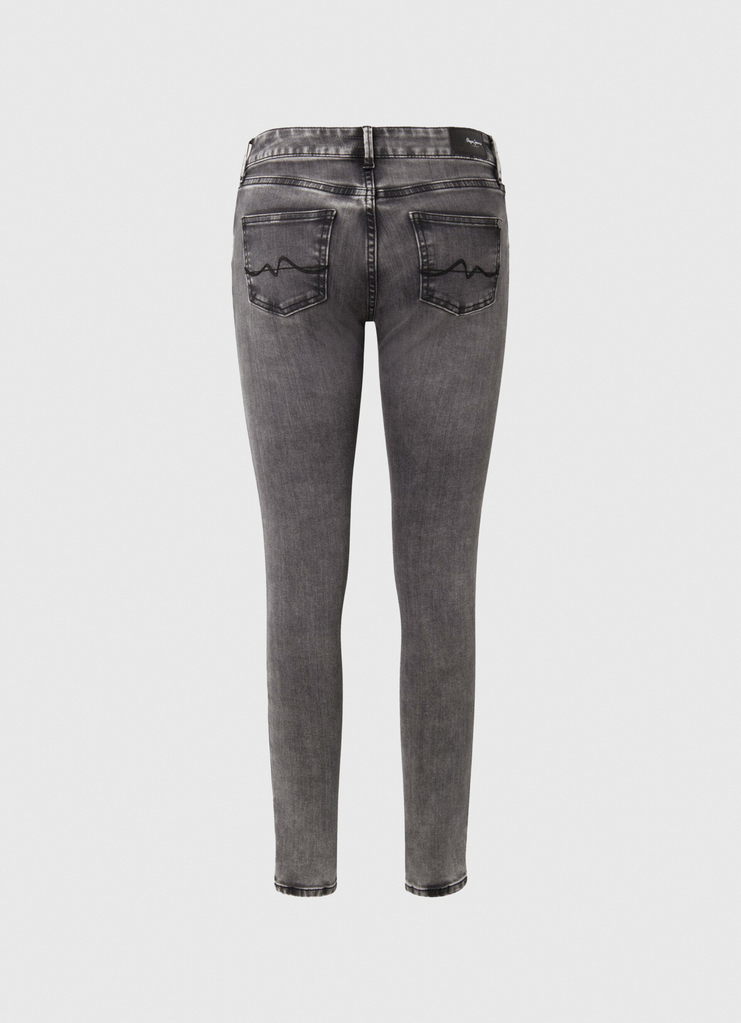 detail Pepe Jeans dámske šedé džínsy Pixie