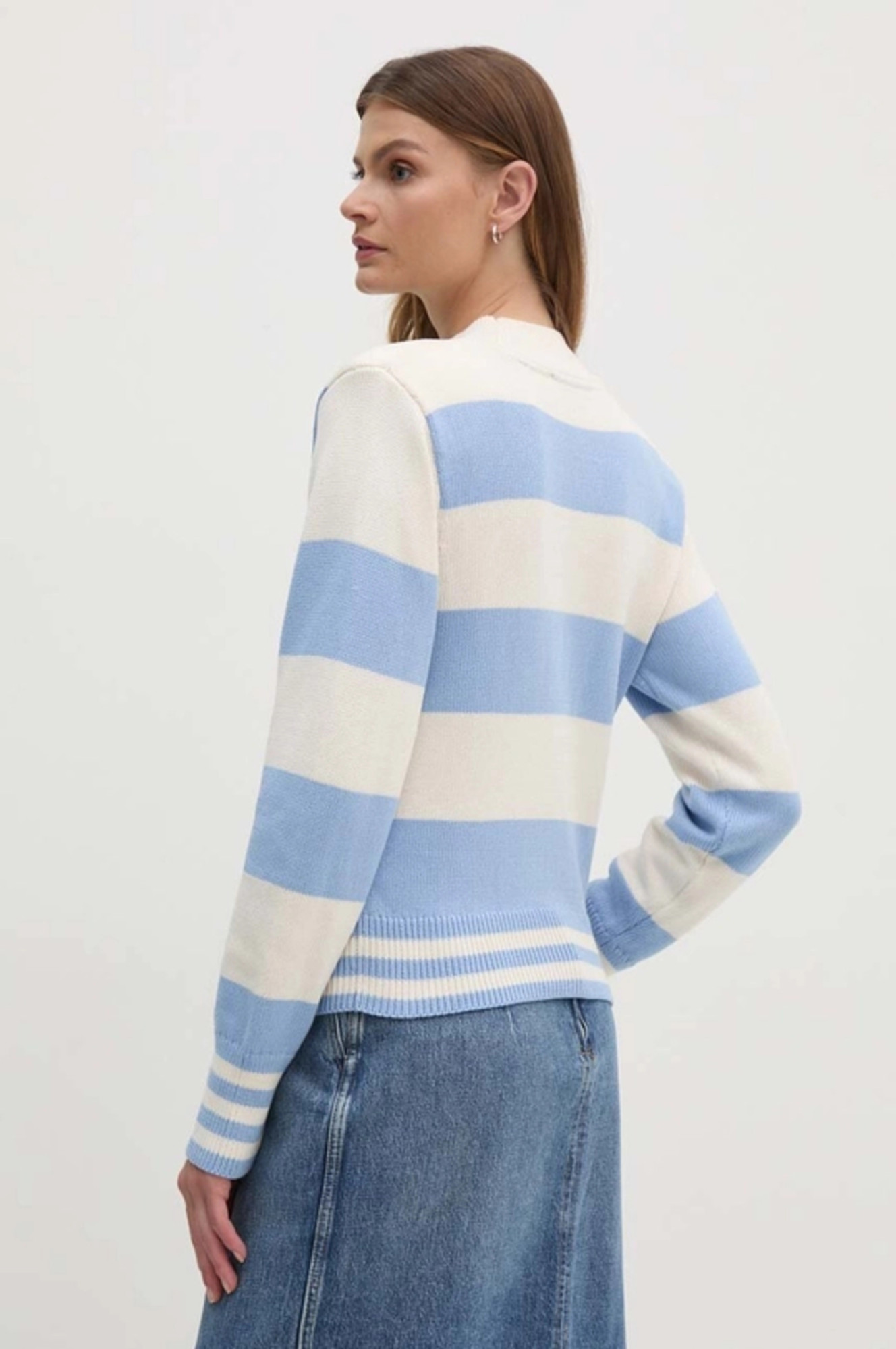 detail Tommy Hilfiger dámsky pruhovaný sveter