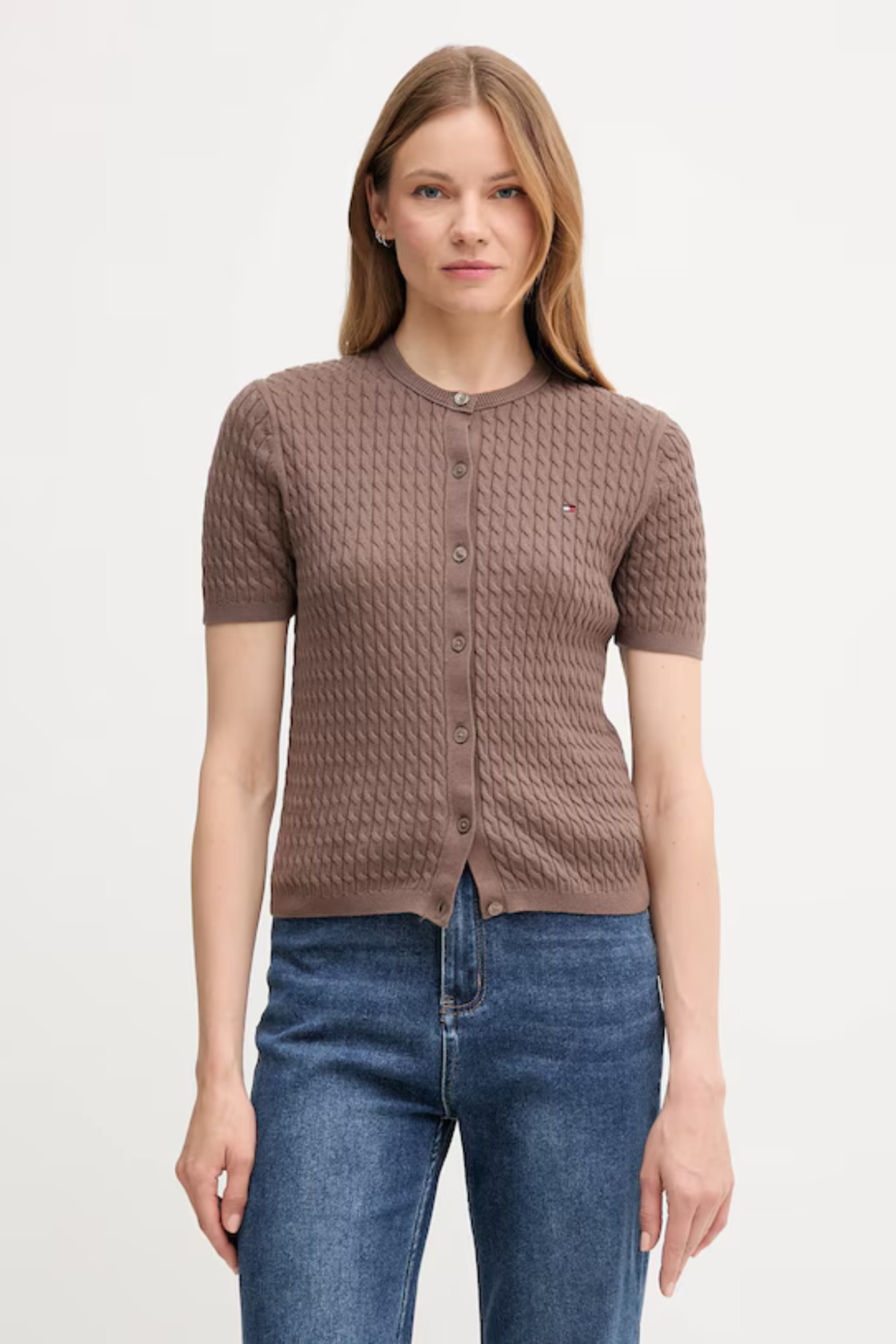 detail Tommy Hilfiger Bavlnený kardigan 