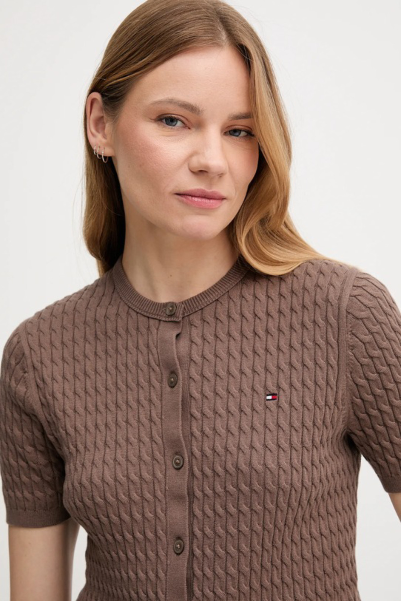 detail Tommy Hilfiger Bavlnený kardigan 