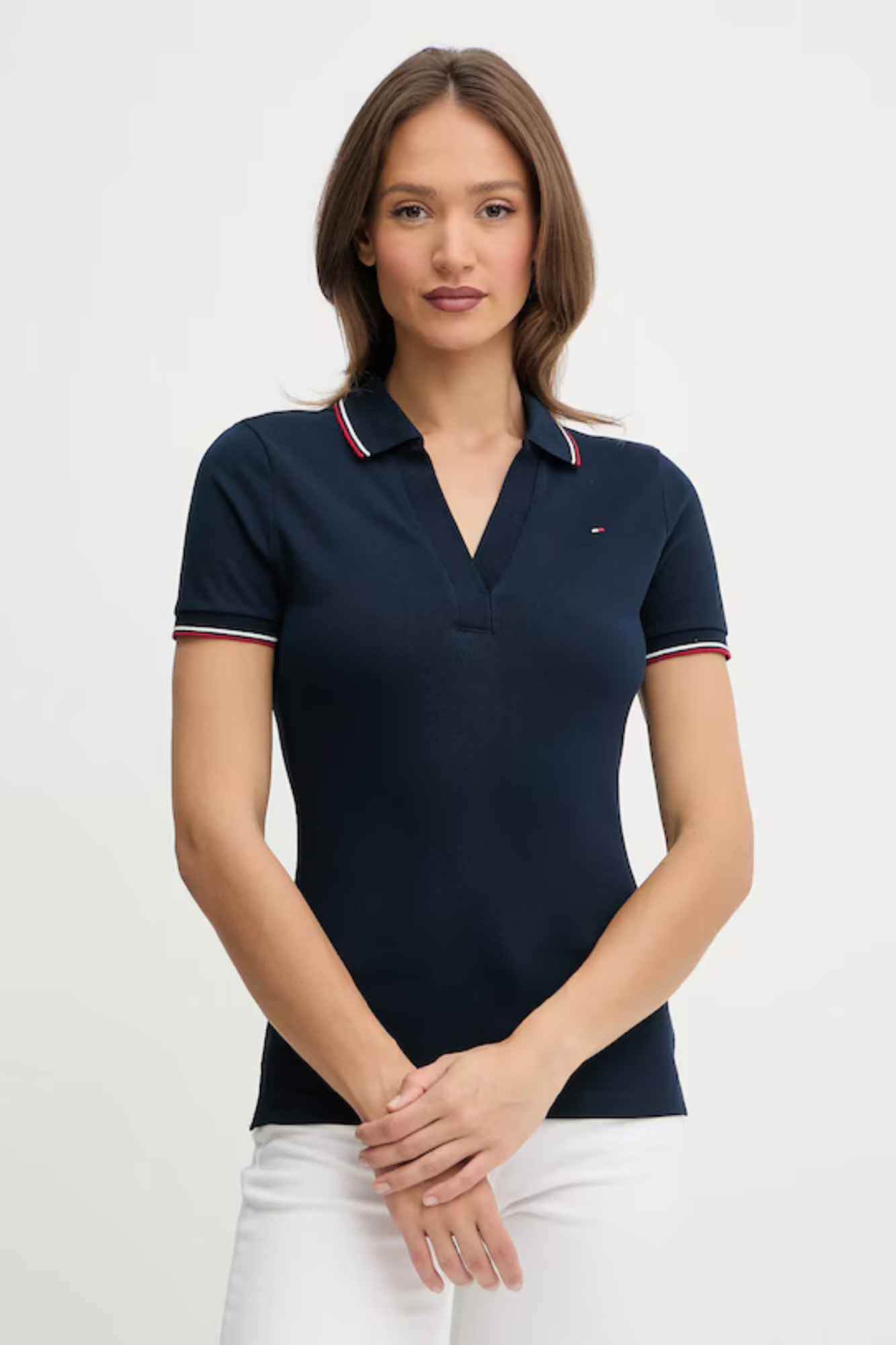 detail Tommy Hilfiger dámske polo tričko